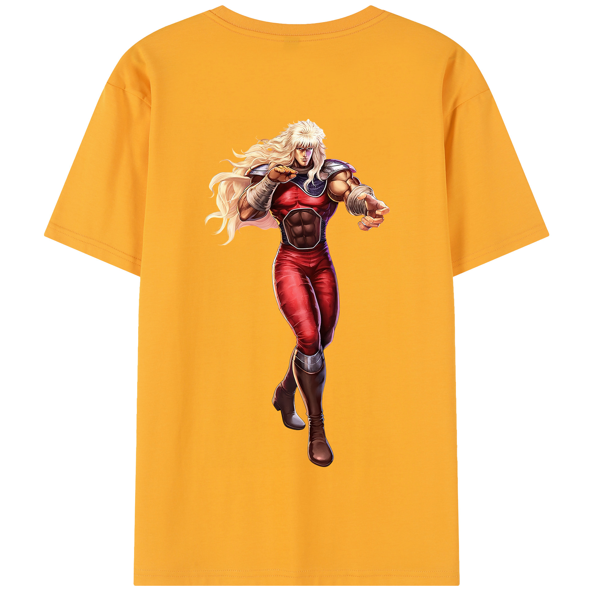 （画像用） 北斗の拳 Fist of the North Star 綿100％半袖Tシャツ（背面プリント）