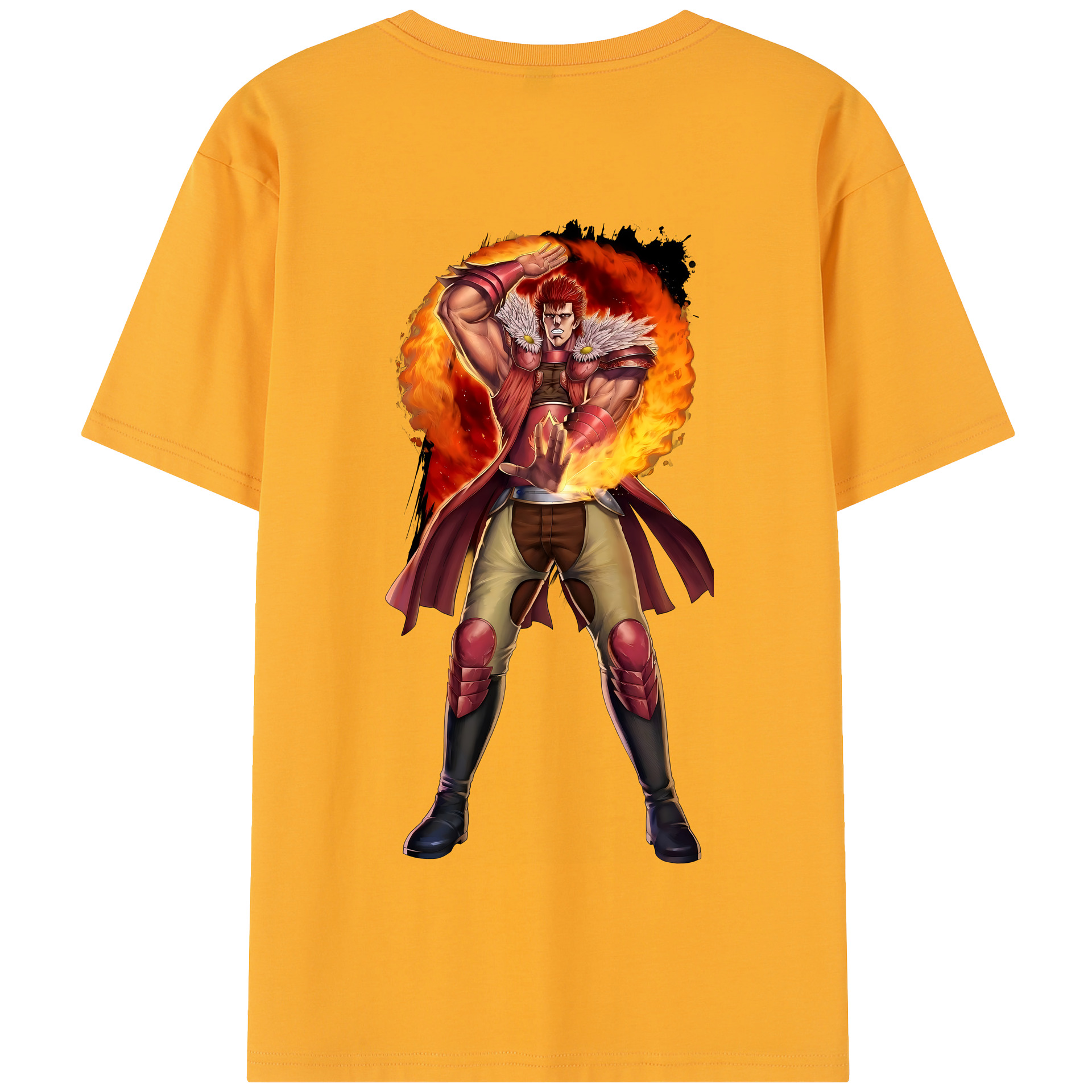 （画像用） 北斗の拳 Fist of the North Star 綿100％半袖Tシャツ（背面プリント）