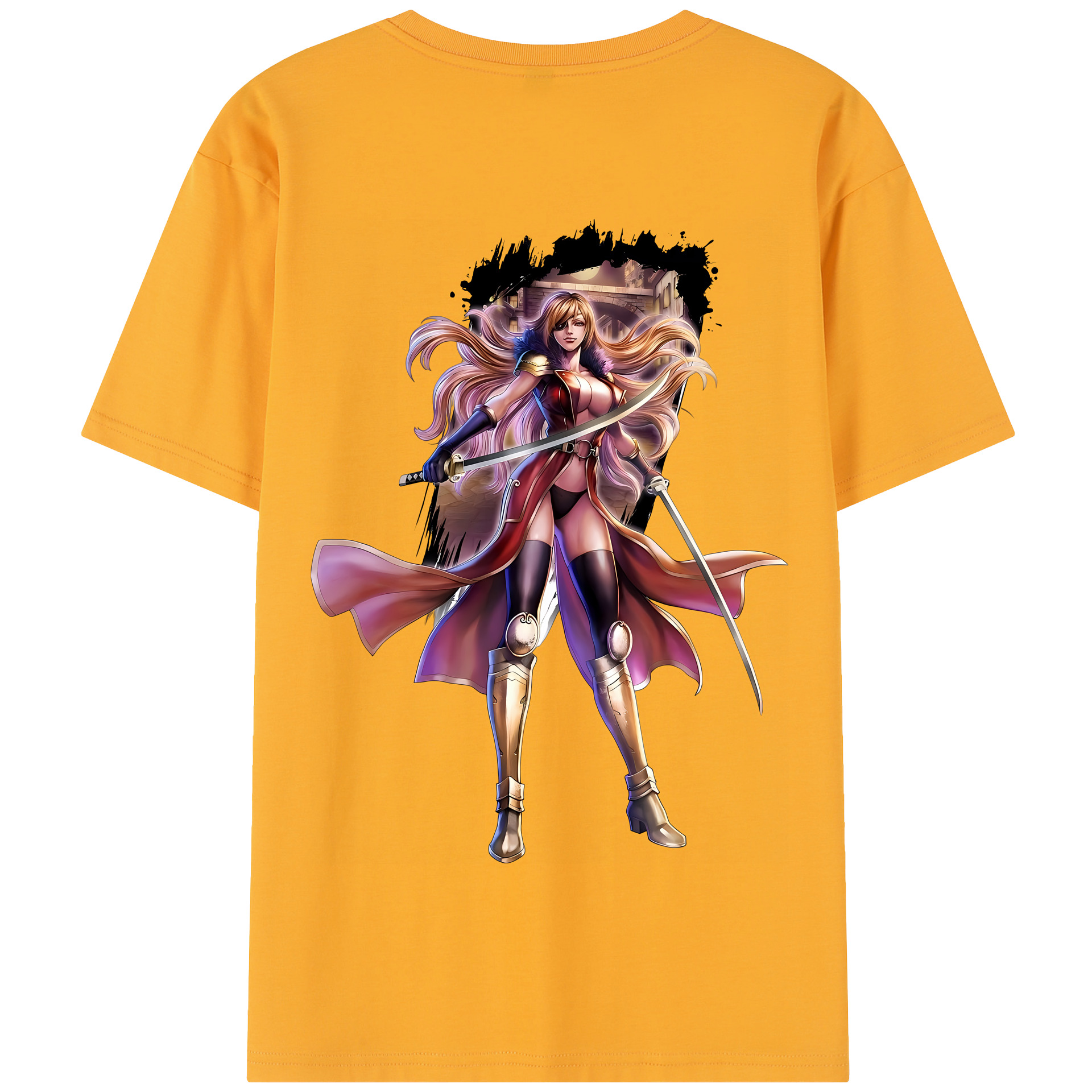 （画像用） 北斗の拳 Fist of the North Star 綿100％半袖Tシャツ（背面プリント）