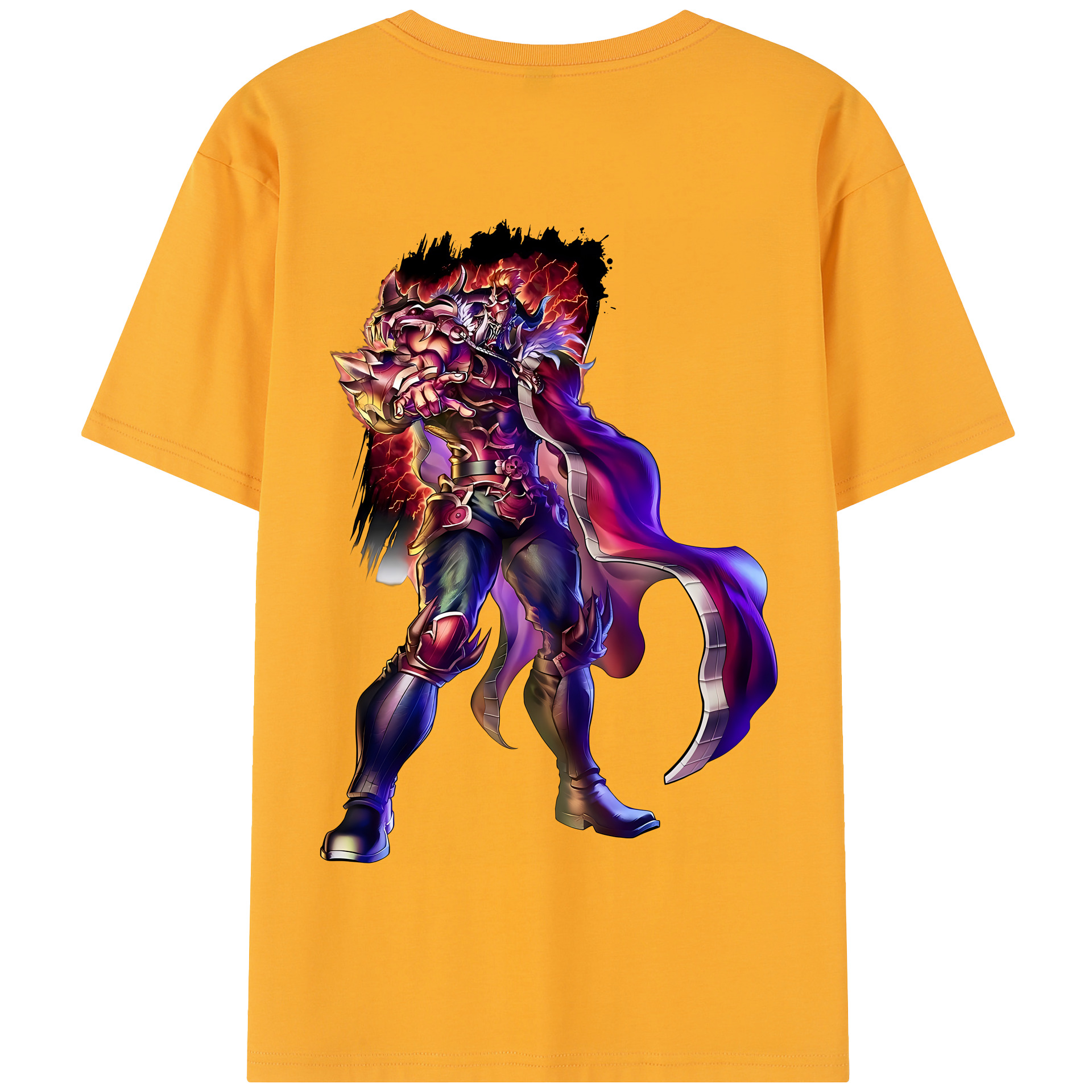 （画像用） 北斗の拳 Fist of the North Star 綿100％半袖Tシャツ（背面プリント）