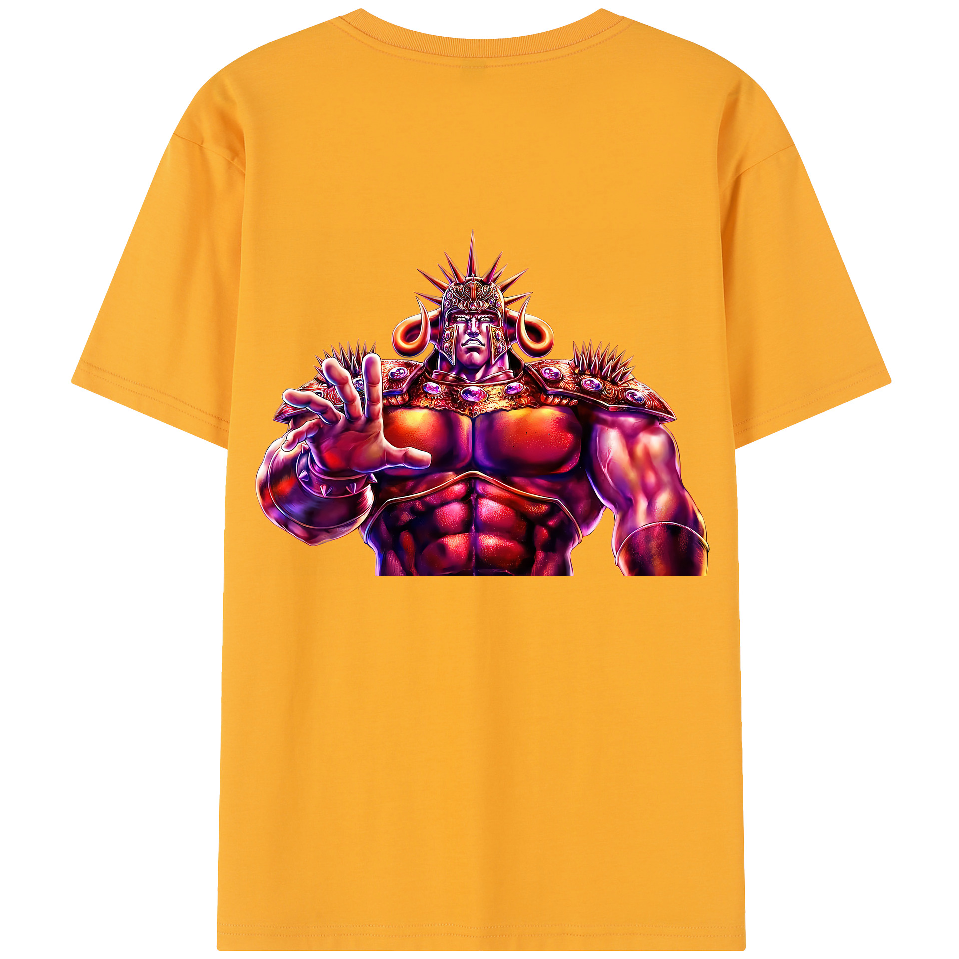 （画像用） 北斗の拳 Fist of the North Star 綿100％半袖Tシャツ（背面プリント）