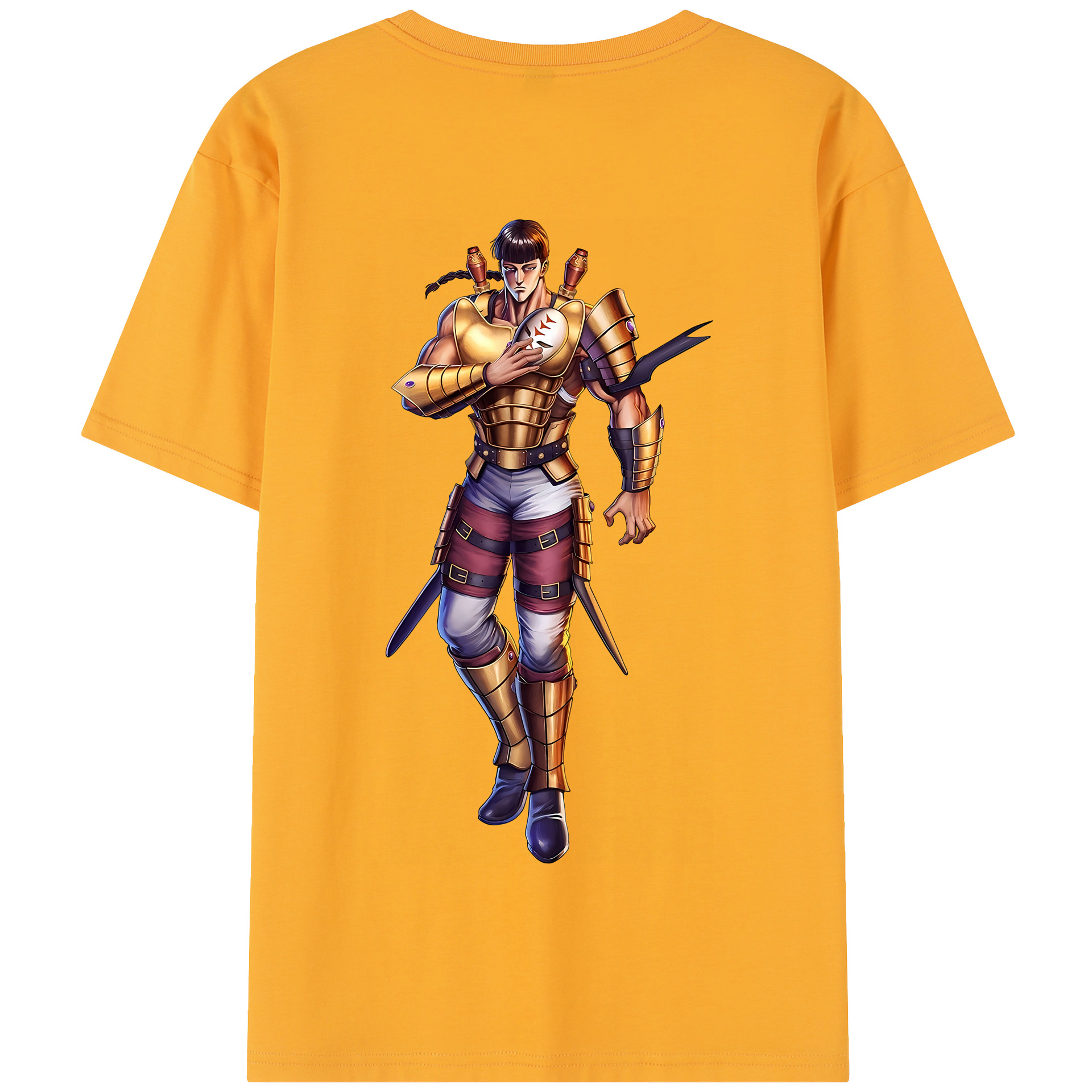 （画像用） 北斗の拳 Fist of the North Star 綿100％半袖Tシャツ（背面プリント）