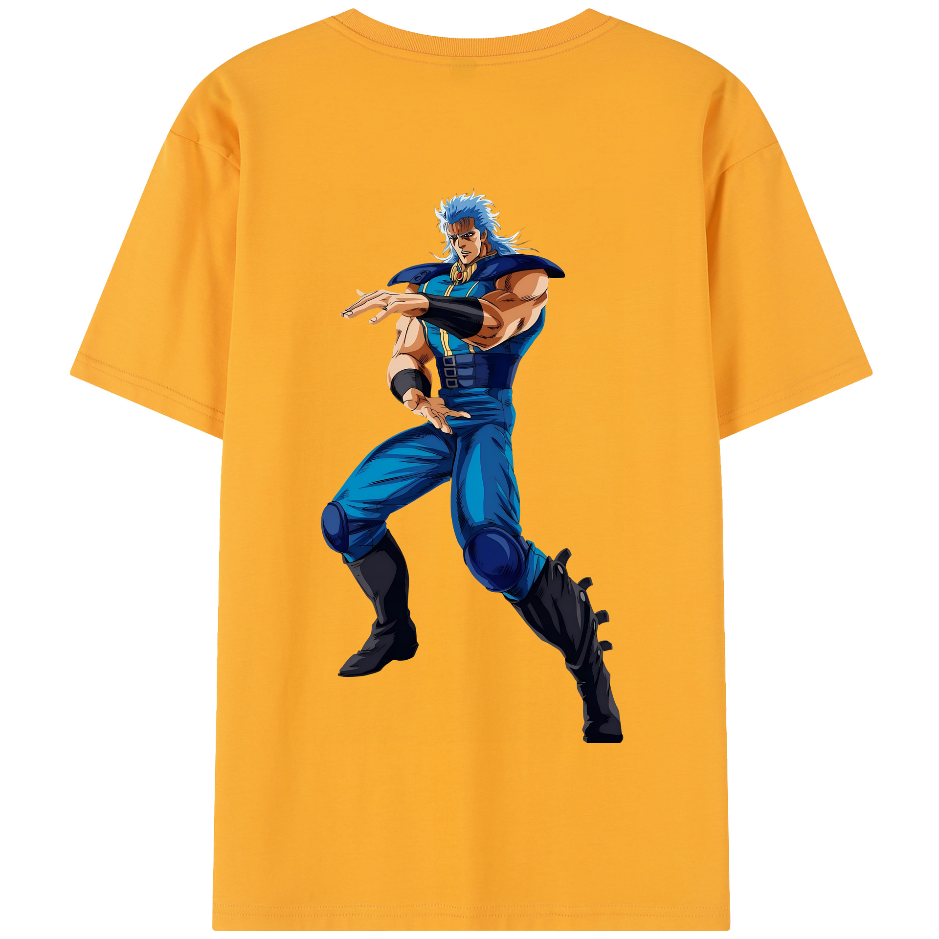 （画像用） 北斗の拳 Fist of the North Star 綿100％半袖Tシャツ（背面プリント）