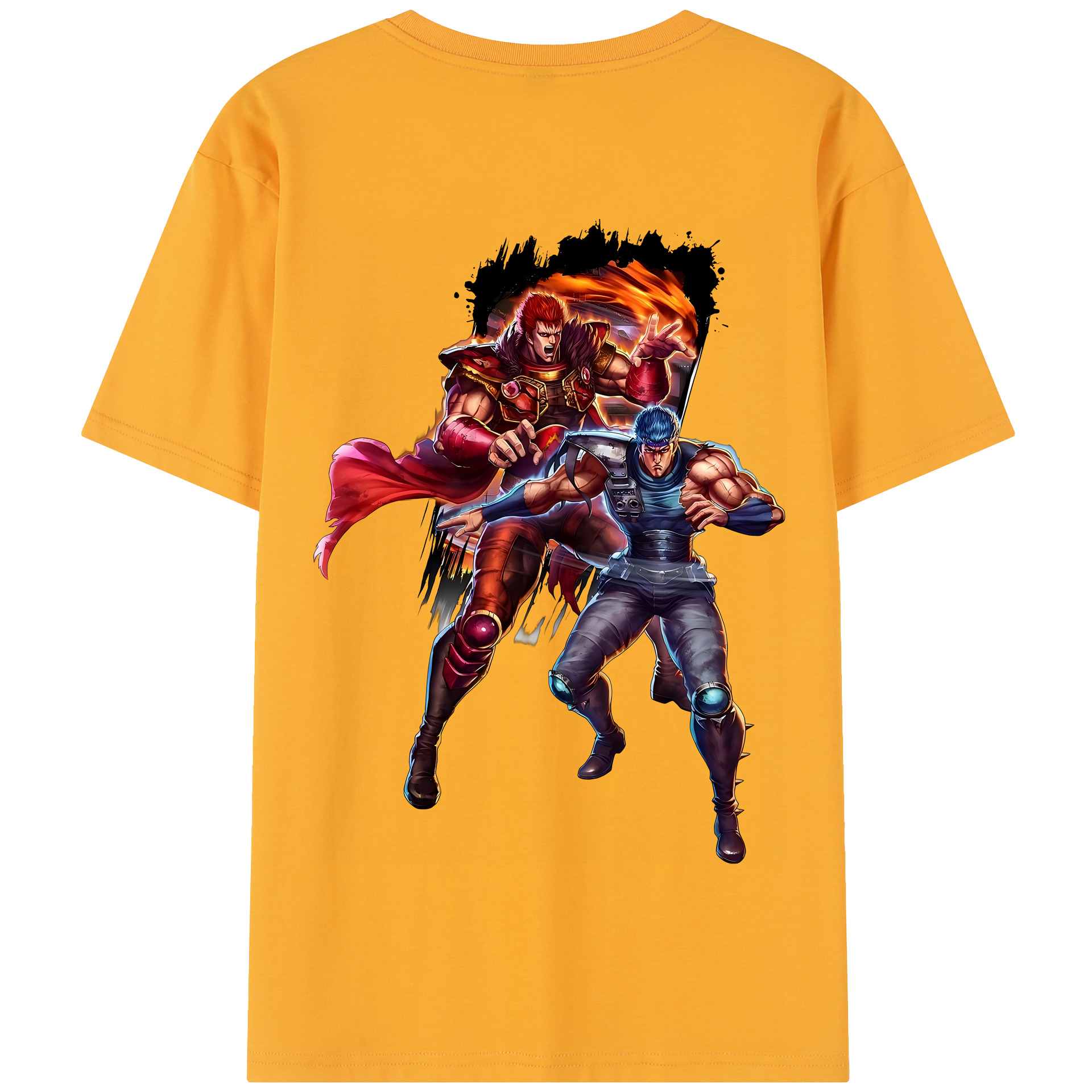 （画像用） 北斗の拳 Fist of the North Star 綿100％半袖Tシャツ（背面プリント）