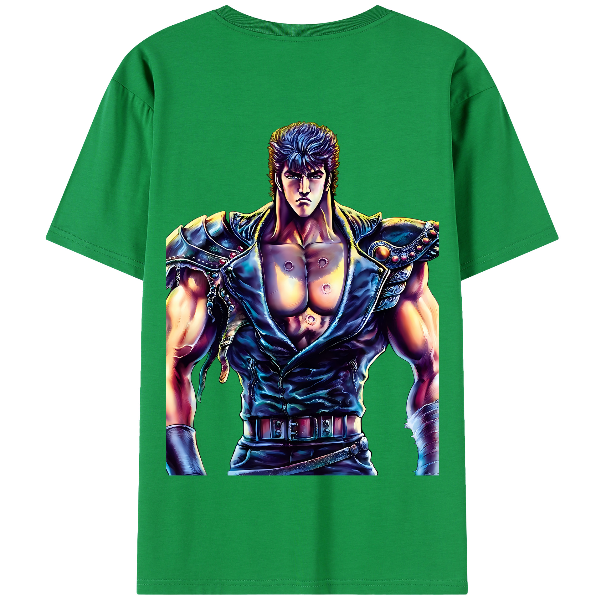 （画像用） 北斗の拳 Fist of the North Star 綿100％半袖Tシャツ（背面プリント）