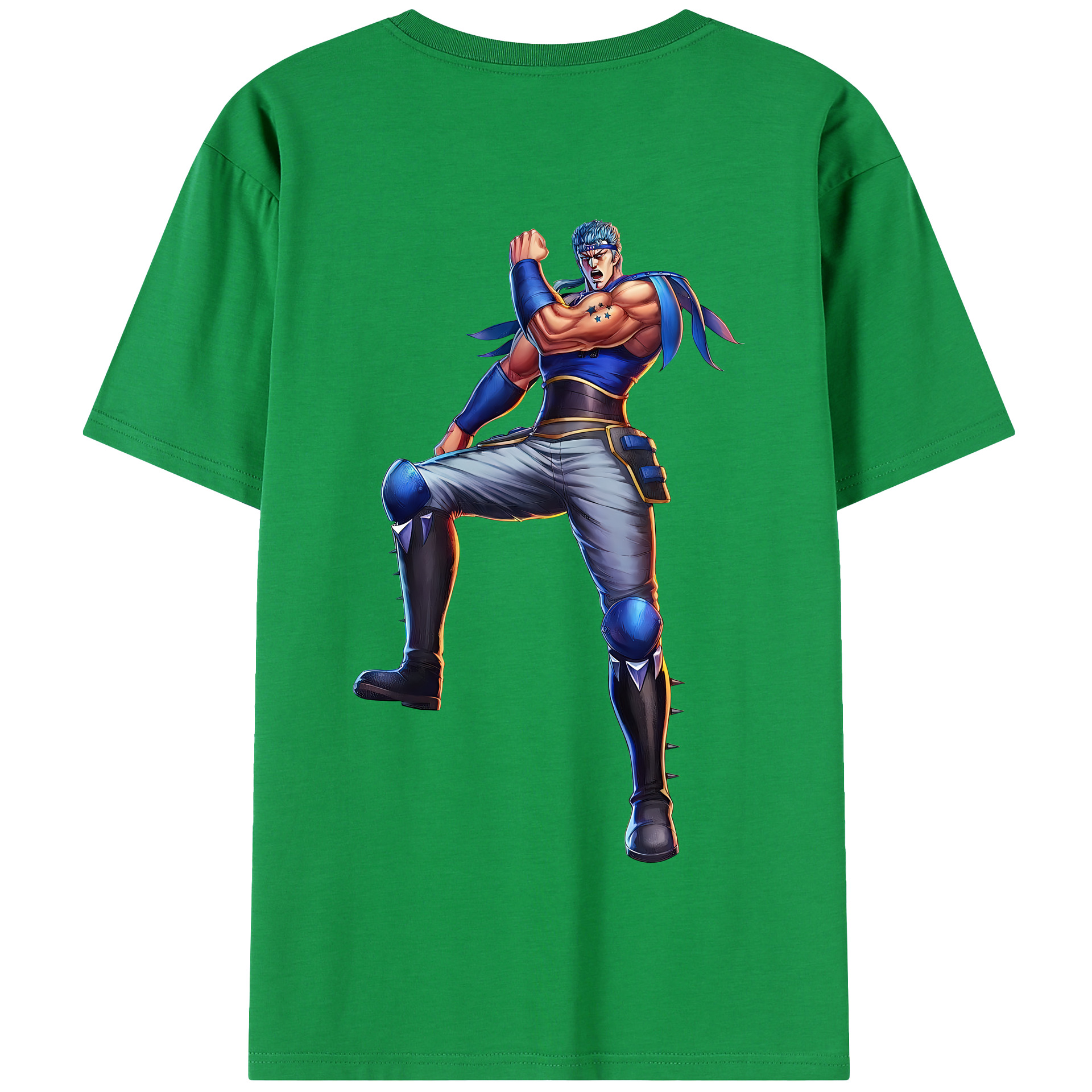 （画像用） 北斗の拳 Fist of the North Star 綿100％半袖Tシャツ（背面プリント）