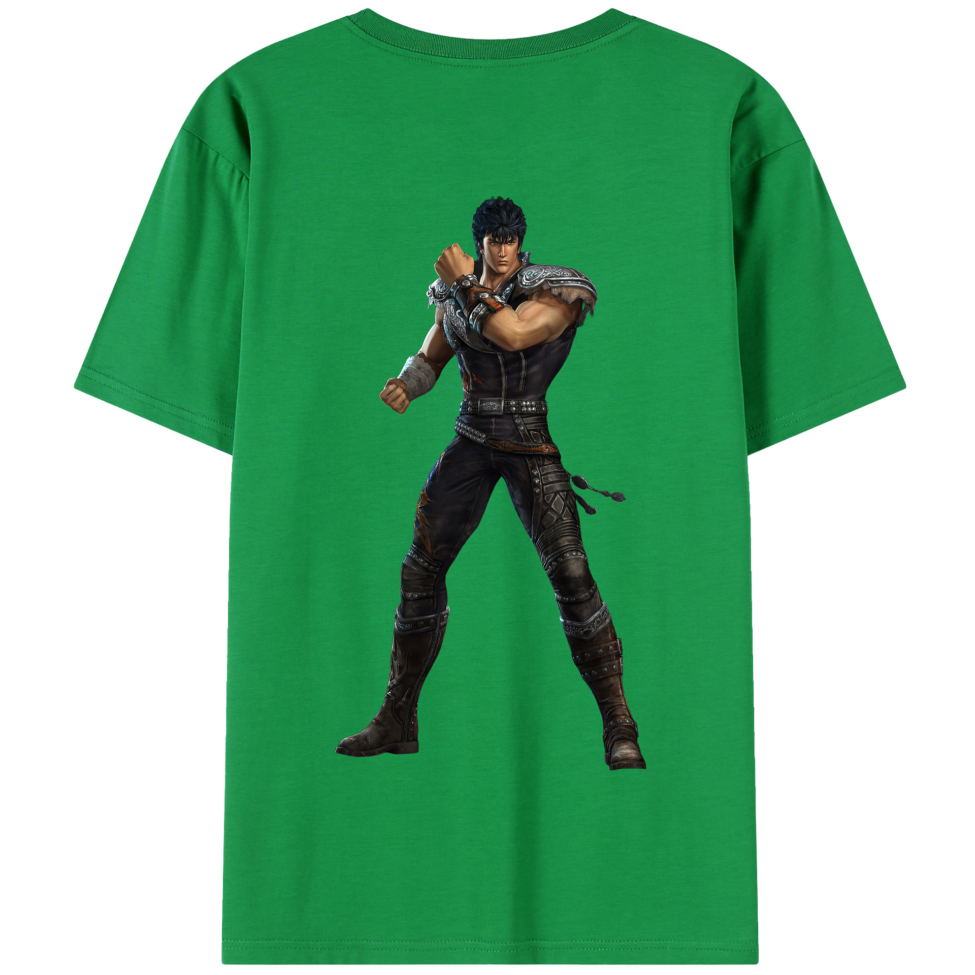 （画像用） 北斗の拳 Fist of the North Star 綿100％半袖Tシャツ（背面プリント）