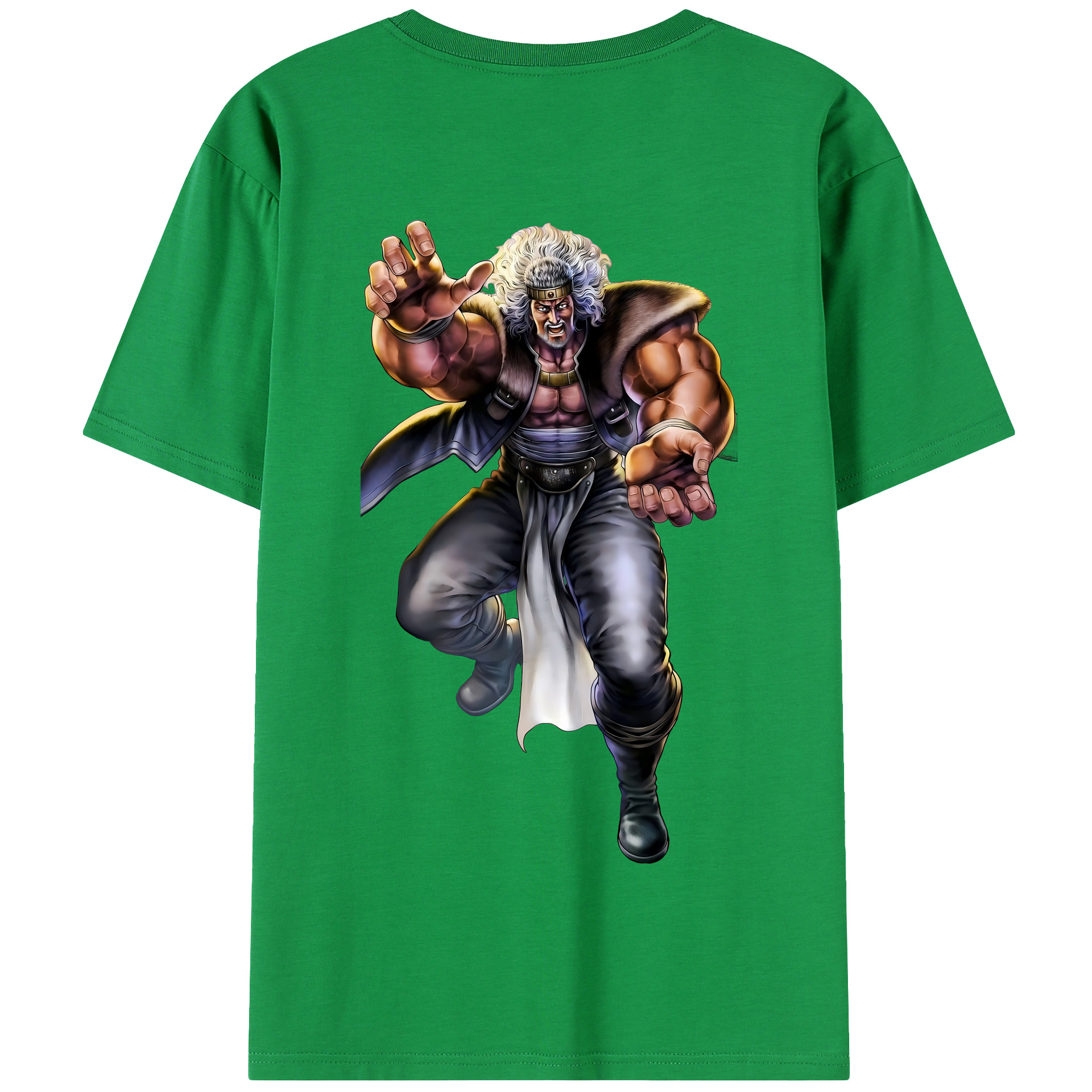 （画像用） 北斗の拳 Fist of the North Star 綿100％半袖Tシャツ（背面プリント）