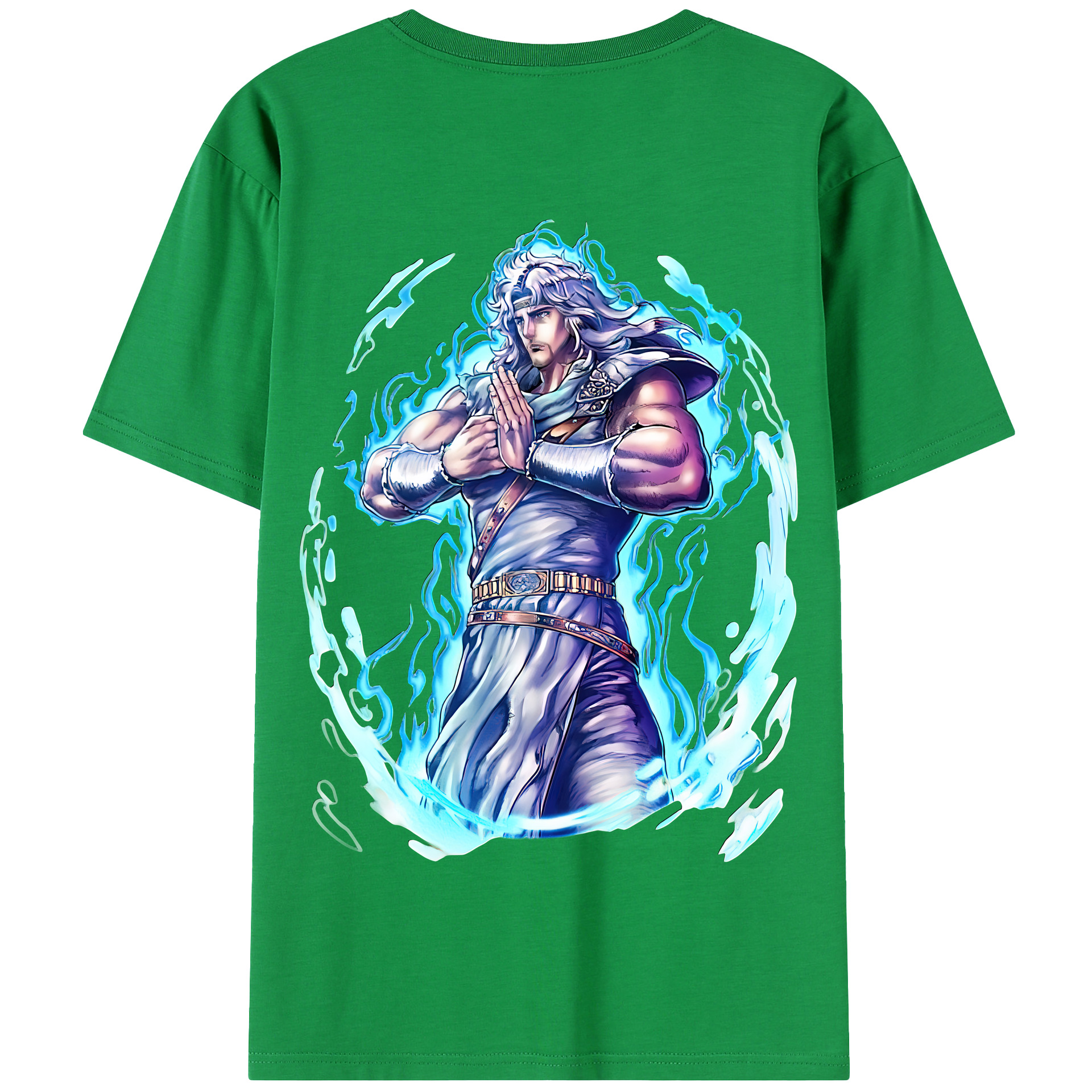 （画像用） 北斗の拳 Fist of the North Star 綿100％半袖Tシャツ（背面プリント）