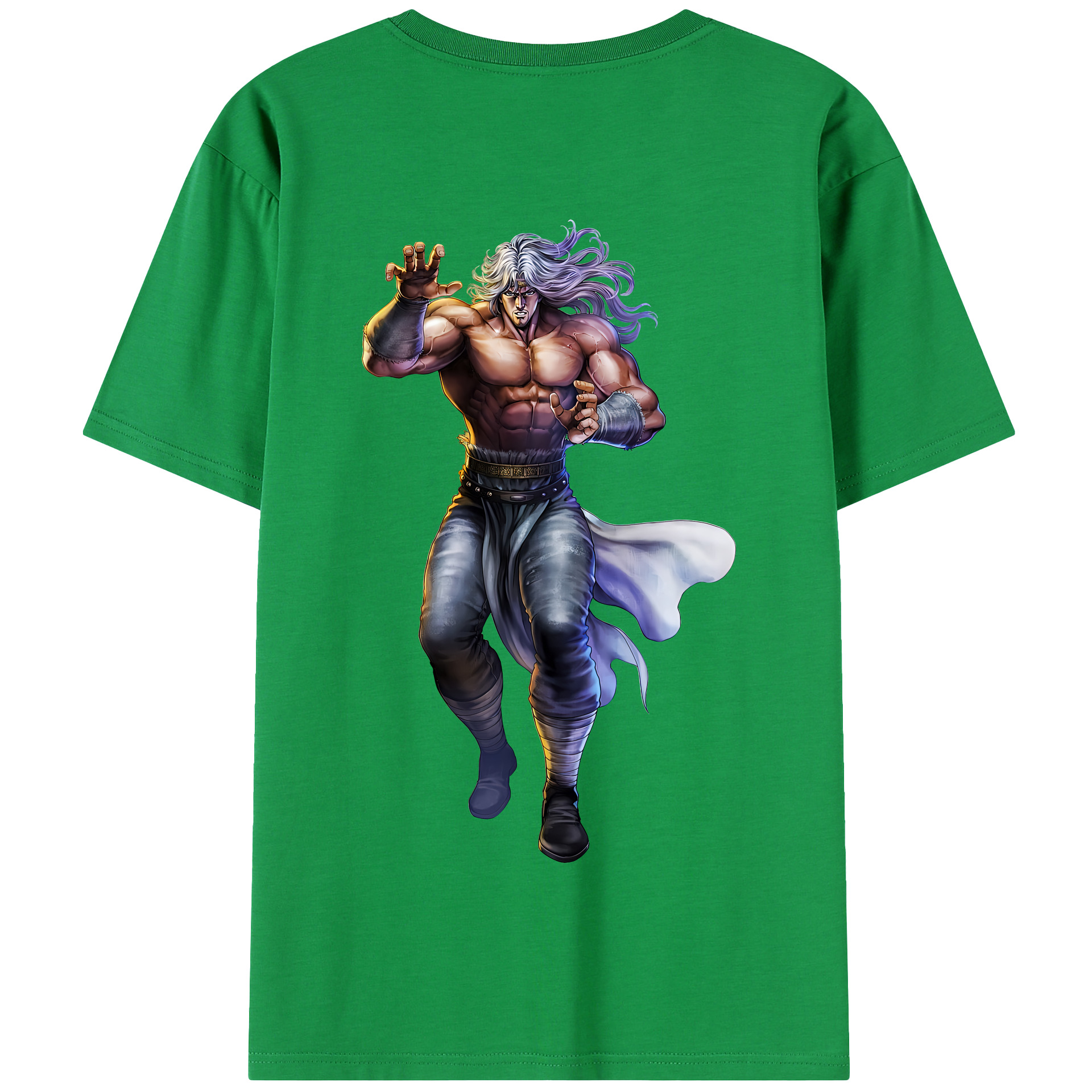 （画像用） 北斗の拳 Fist of the North Star 綿100％半袖Tシャツ（背面プリント）