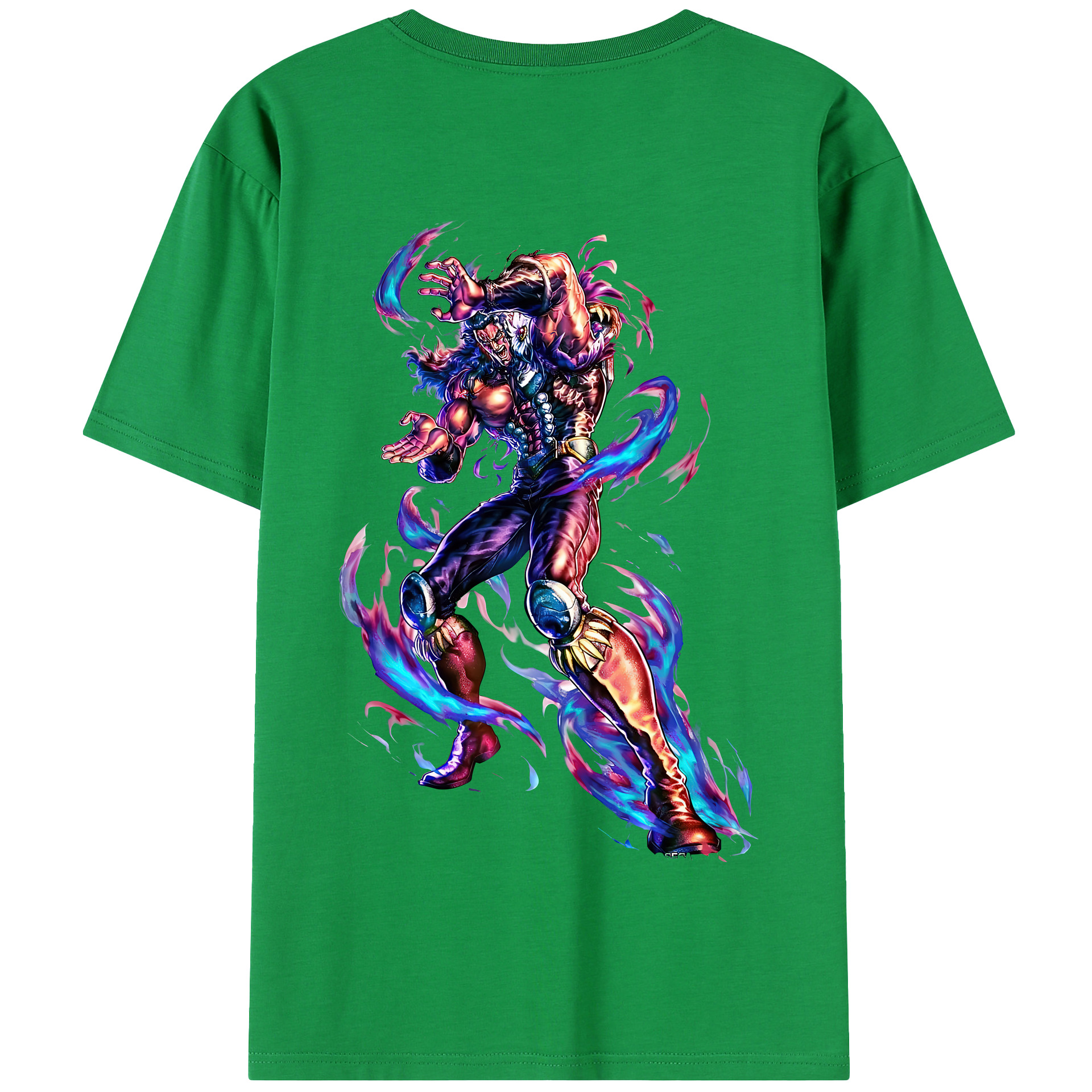 （画像用） 北斗の拳 Fist of the North Star 綿100％半袖Tシャツ（背面プリント）
