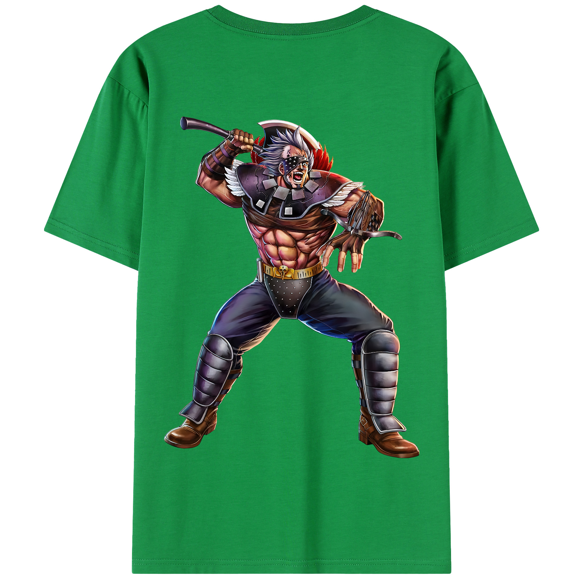 （画像用） 北斗の拳 Fist of the North Star 綿100％半袖Tシャツ（背面プリント）