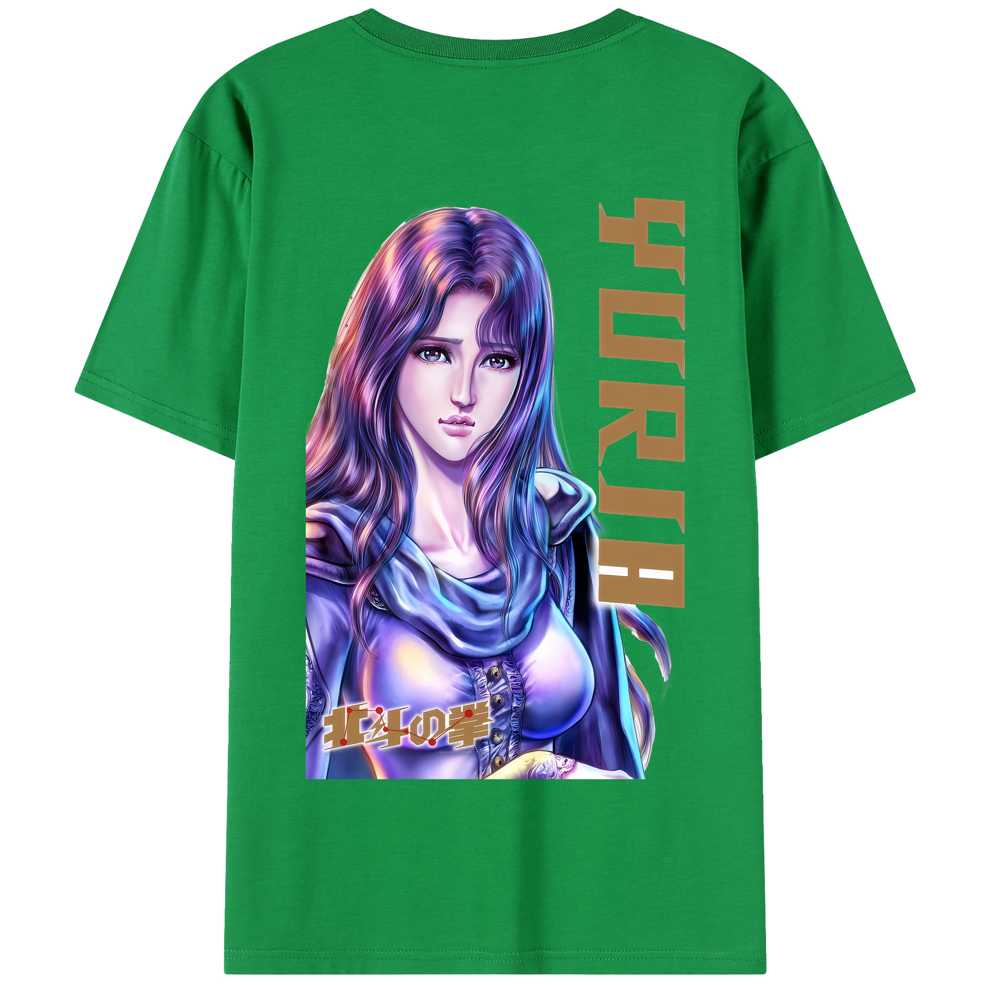 （画像用） 北斗の拳 Fist of the North Star 綿100％半袖Tシャツ（背面プリント）