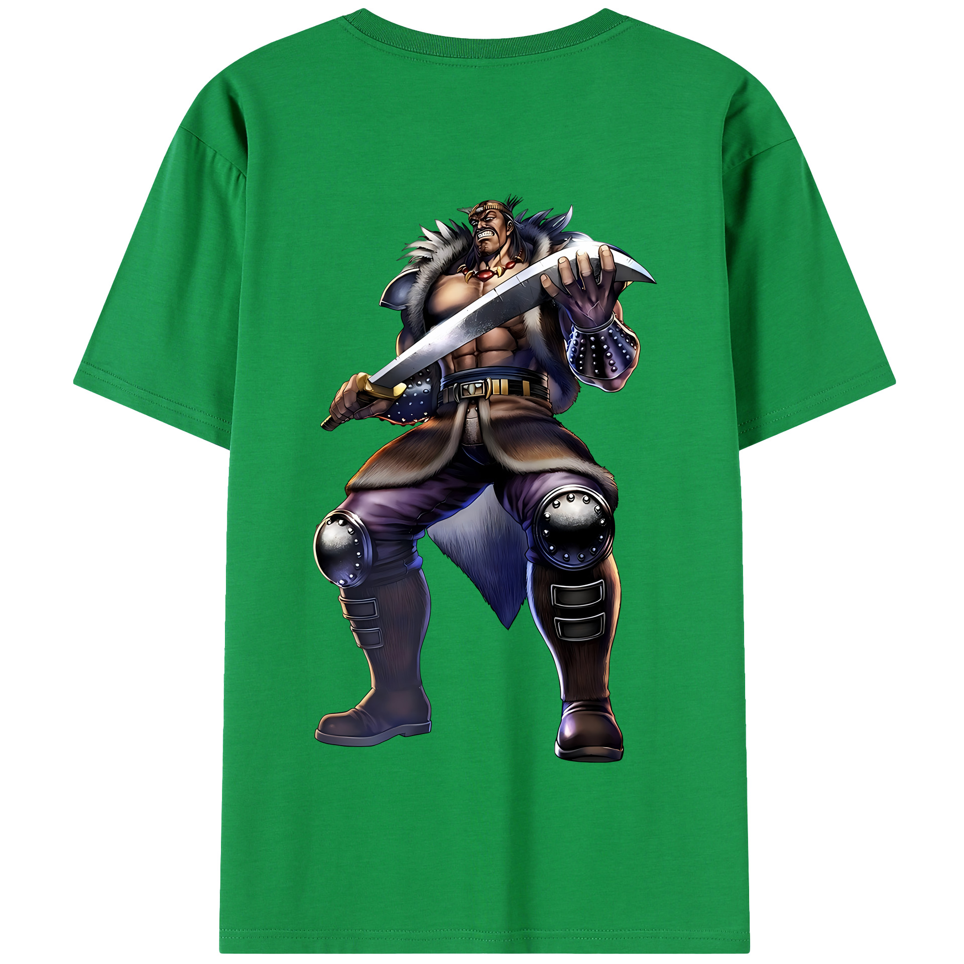 （画像用） 北斗の拳 Fist of the North Star 綿100％半袖Tシャツ（背面プリント）