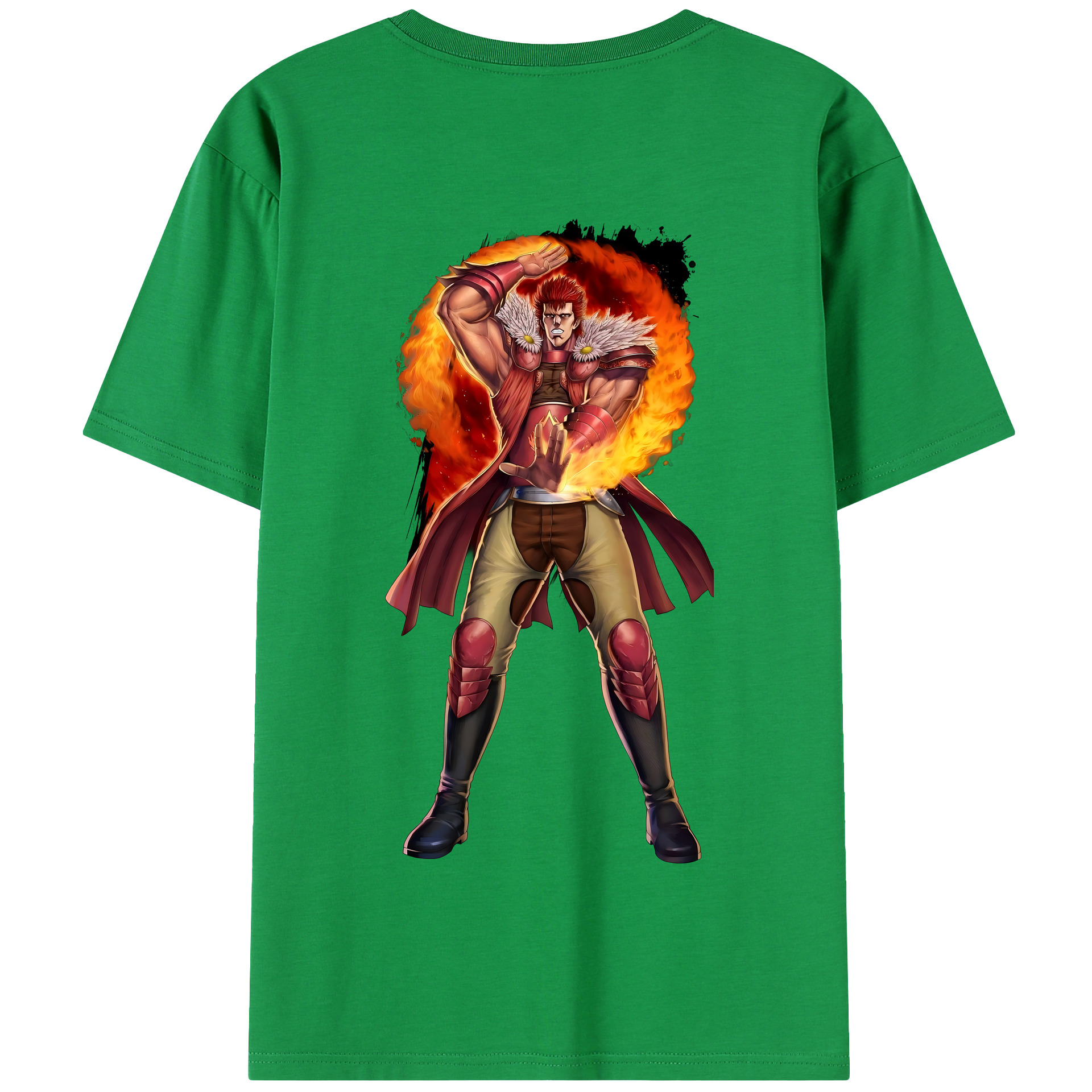 （画像用） 北斗の拳 Fist of the North Star 綿100％半袖Tシャツ（背面プリント）