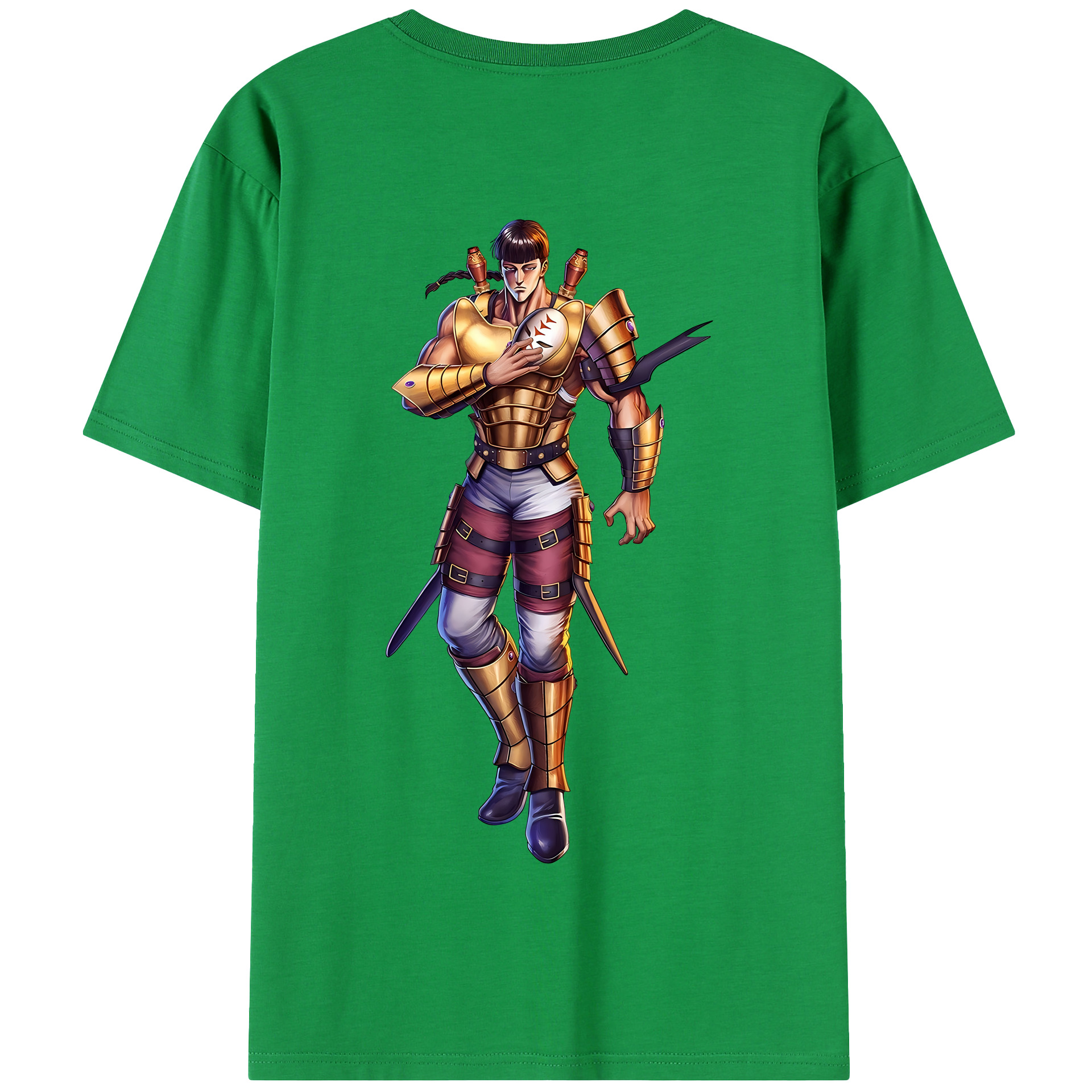 （画像用） 北斗の拳 Fist of the North Star 綿100％半袖Tシャツ（背面プリント）
