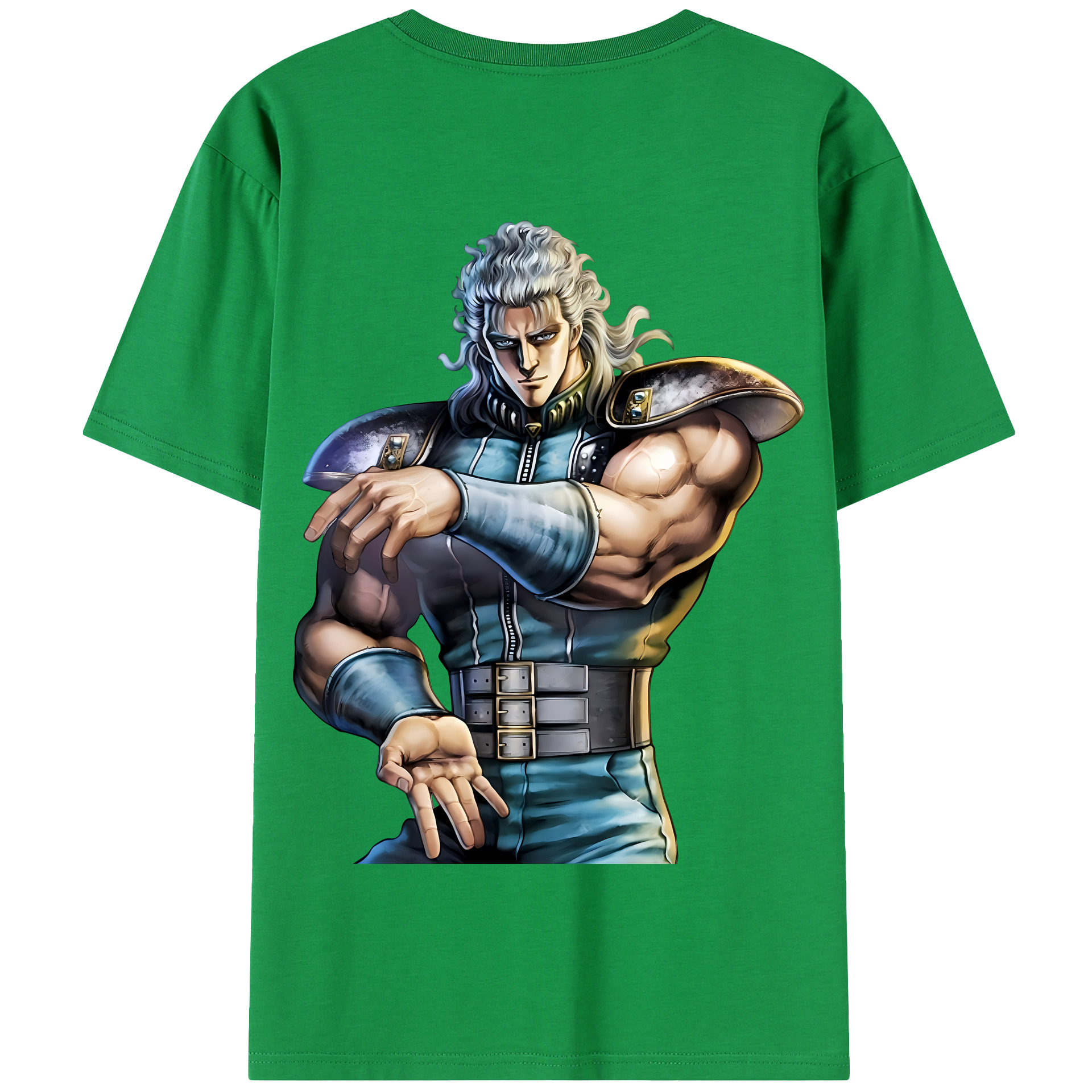 （画像用） 北斗の拳 Fist of the North Star 綿100％半袖Tシャツ（背面プリント）