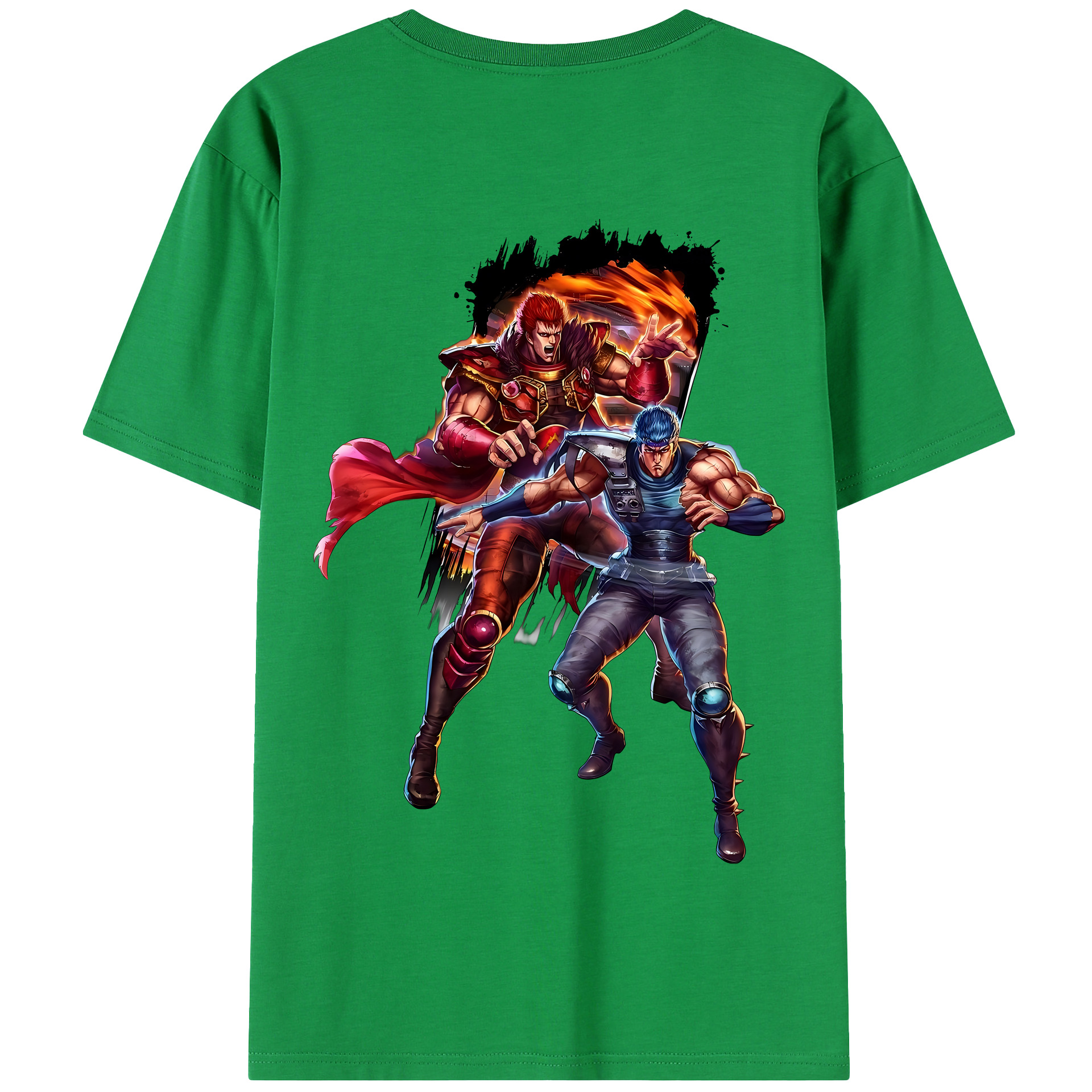 （画像用） 北斗の拳 Fist of the North Star 綿100％半袖Tシャツ（背面プリント）