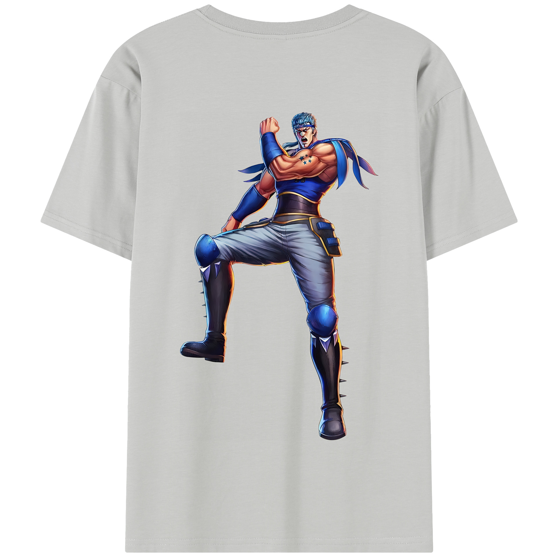 （画像用） 北斗の拳 Fist of the North Star 綿100％半袖Tシャツ（背面プリント）
