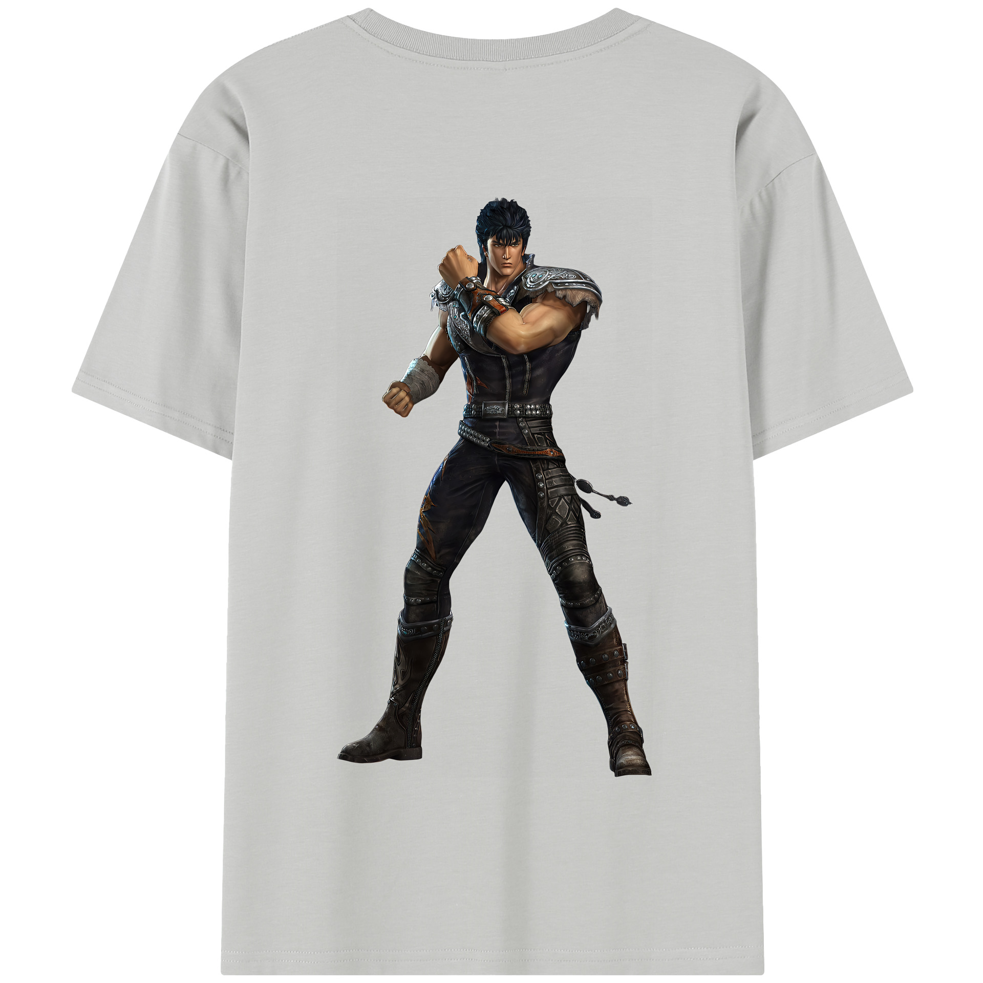 （画像用） 北斗の拳 Fist of the North Star 綿100％半袖Tシャツ（背面プリント）