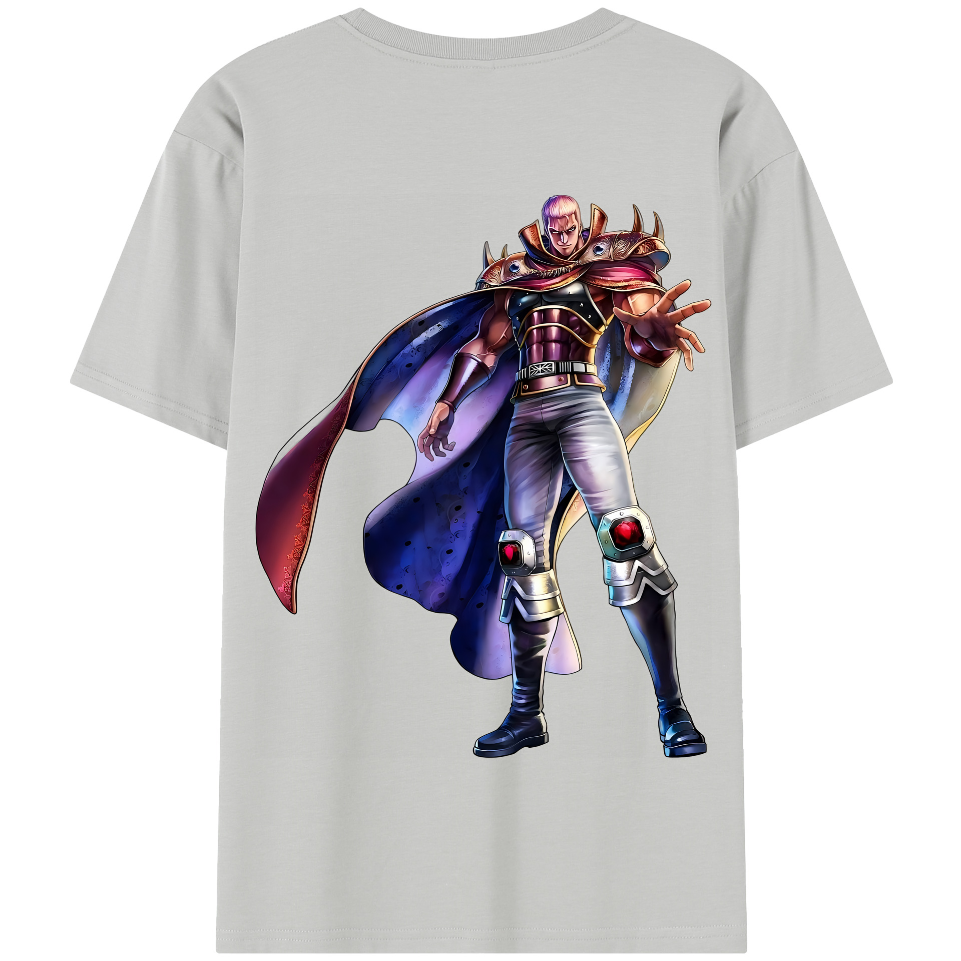 （画像用） 北斗の拳 Fist of the North Star 綿100％半袖Tシャツ（背面プリント）