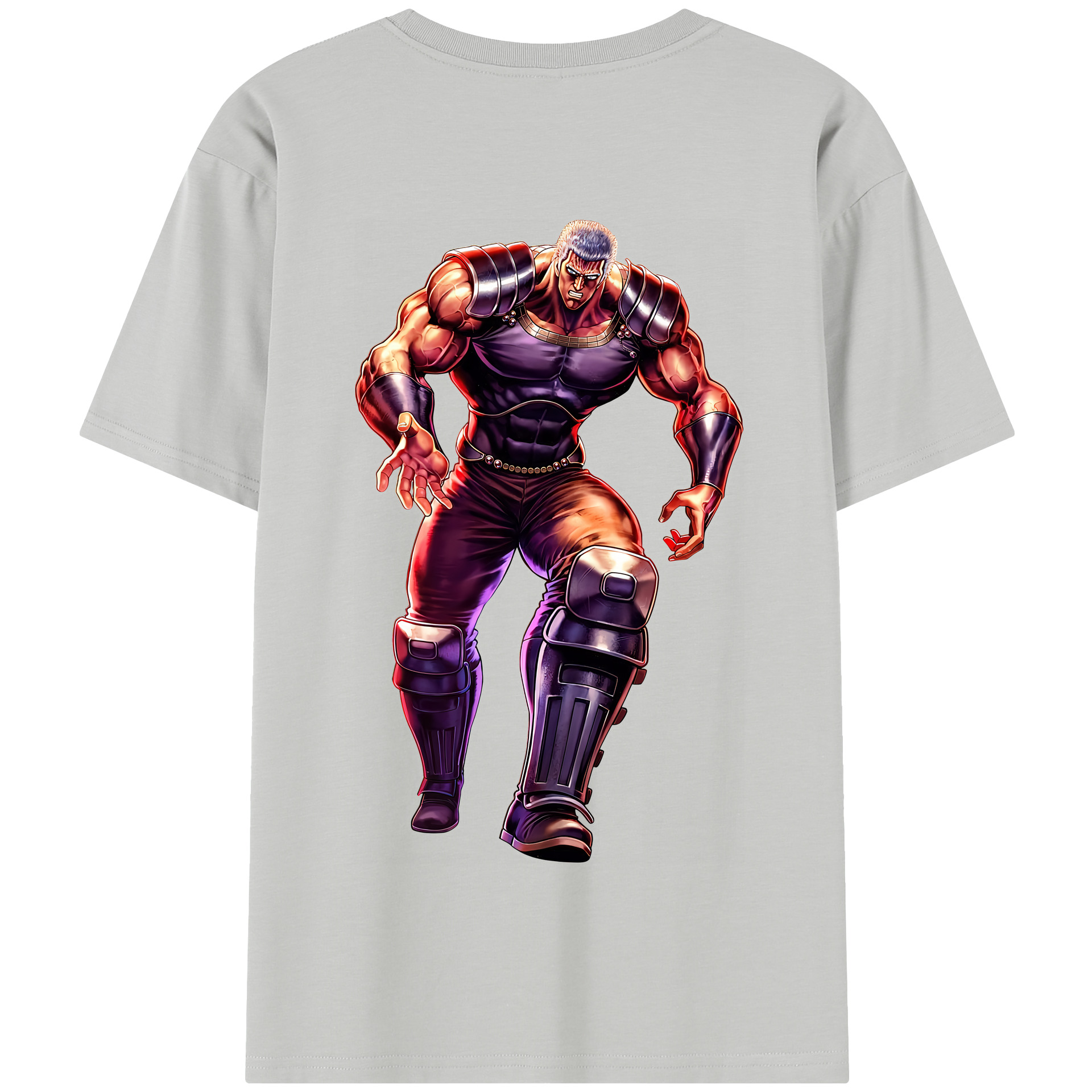 （画像用） 北斗の拳 Fist of the North Star 綿100％半袖Tシャツ（背面プリント）