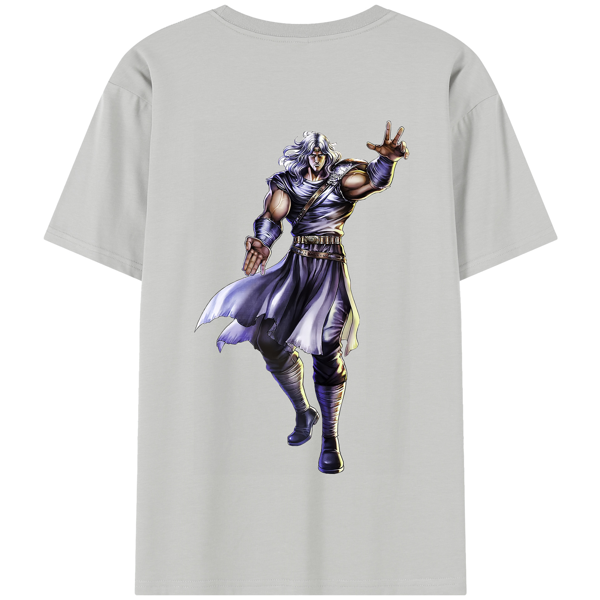 （画像用） 北斗の拳 Fist of the North Star 綿100％半袖Tシャツ（背面プリント）