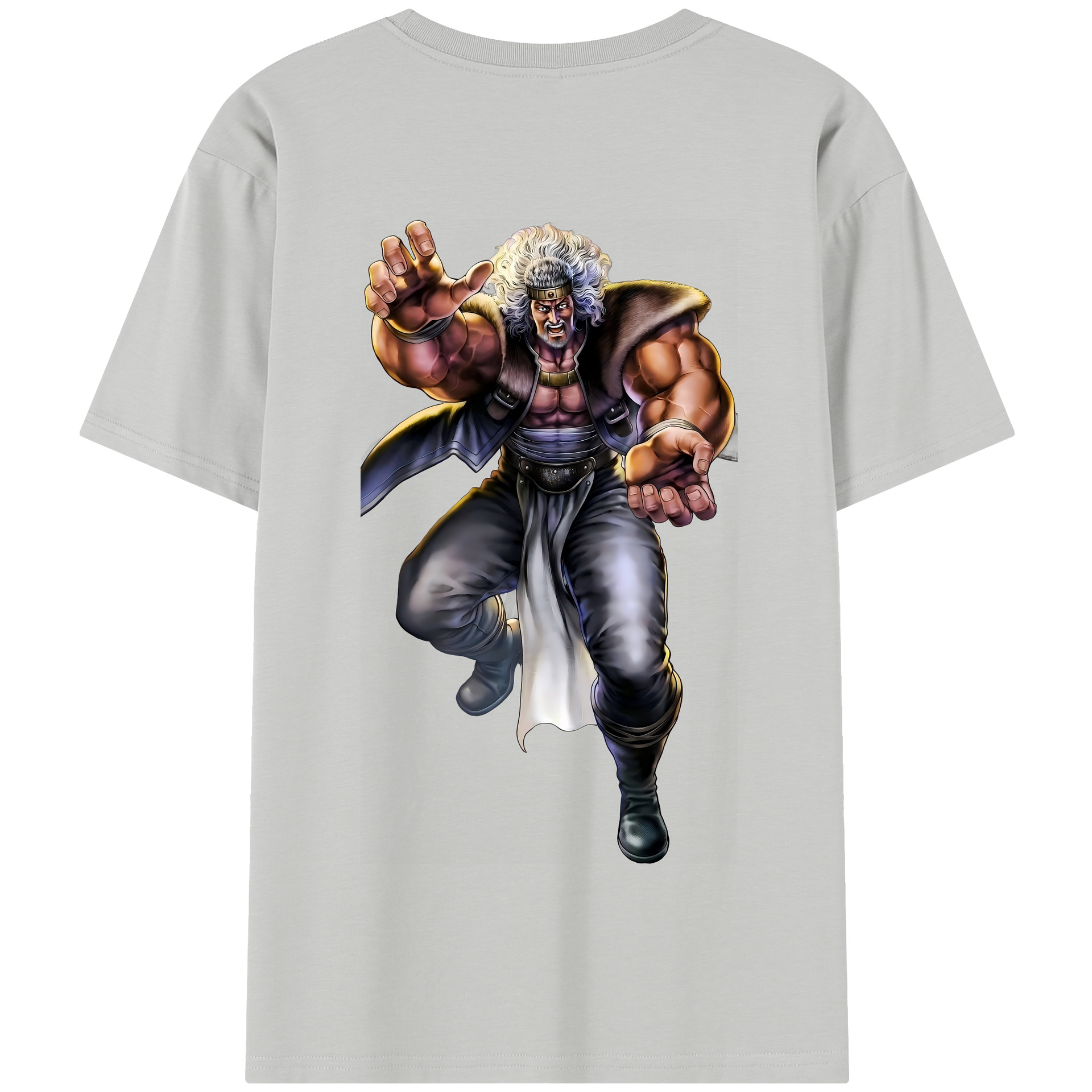 （画像用） 北斗の拳 Fist of the North Star 綿100％半袖Tシャツ（背面プリント）
