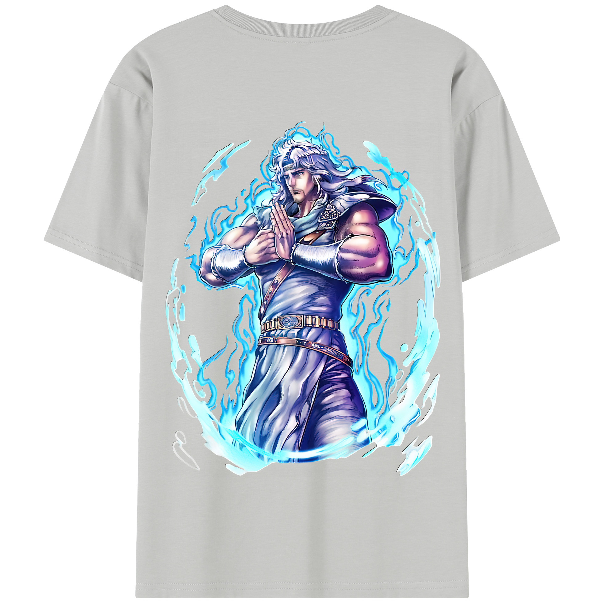 （画像用） 北斗の拳 Fist of the North Star 綿100％半袖Tシャツ（背面プリント）