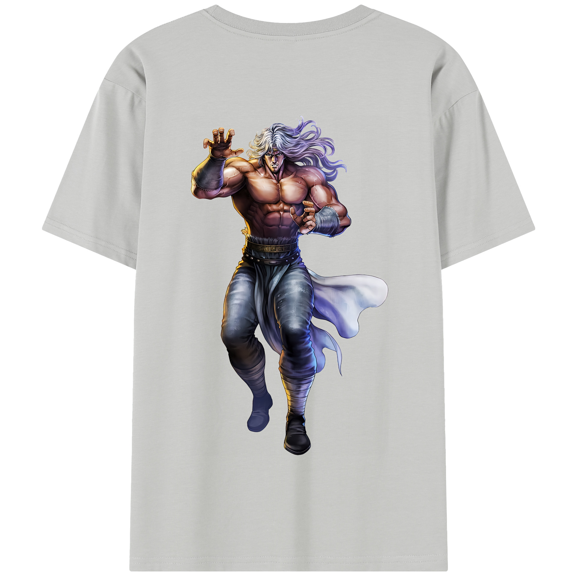 （画像用） 北斗の拳 Fist of the North Star 綿100％半袖Tシャツ（背面プリント）