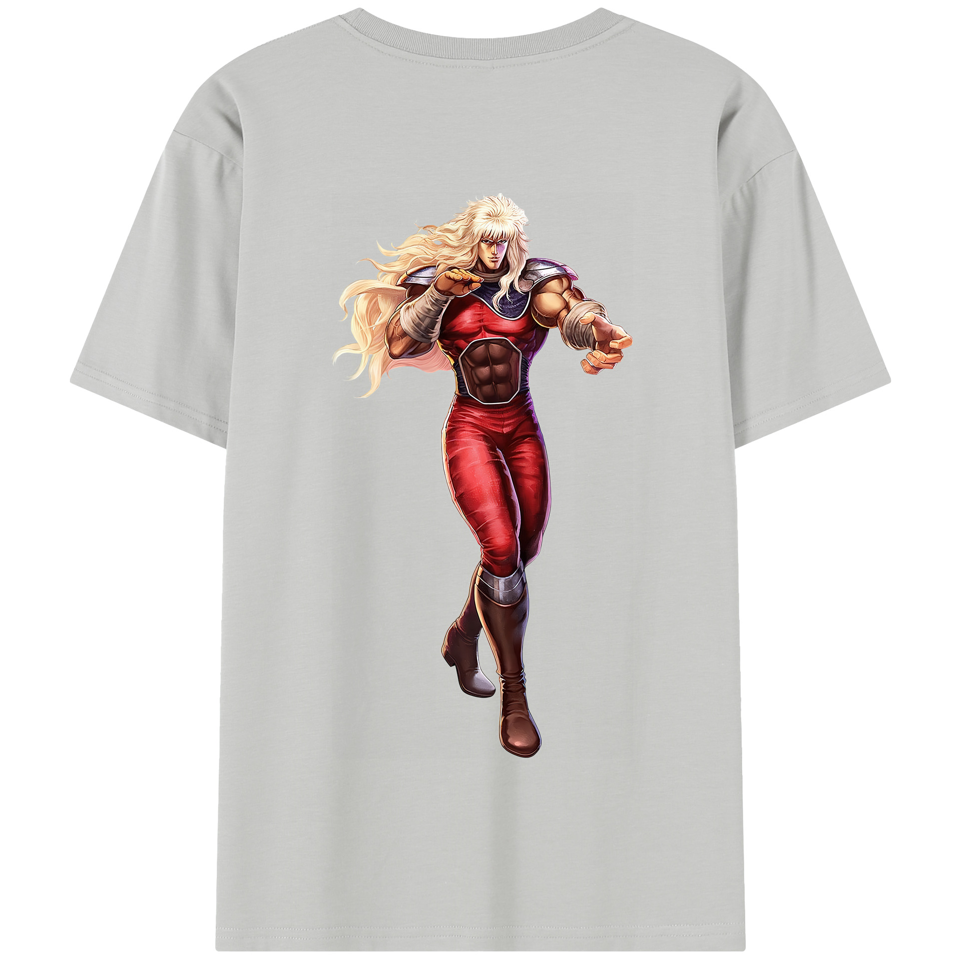 （画像用） 北斗の拳 Fist of the North Star 綿100％半袖Tシャツ（背面プリント）
