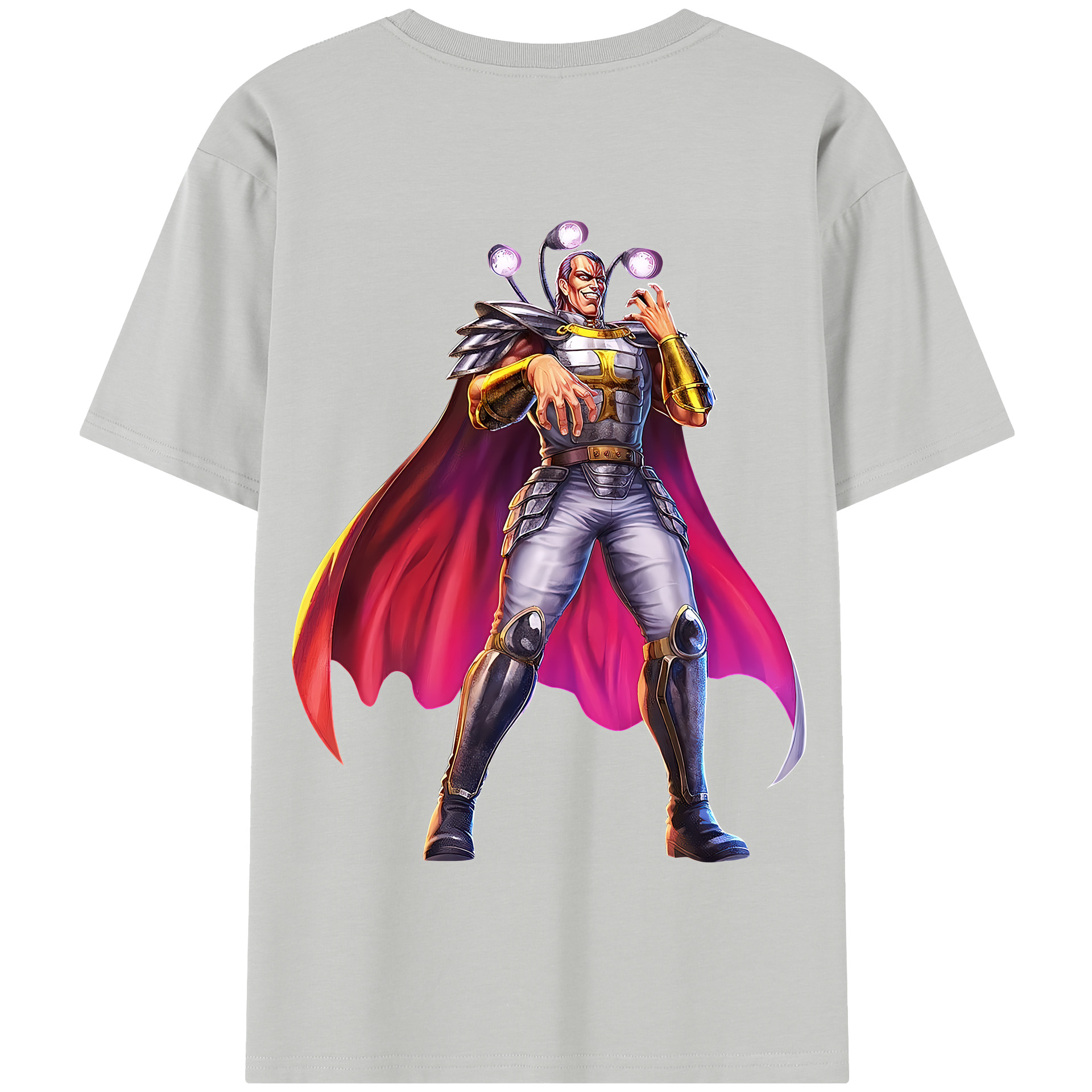（画像用） 北斗の拳 Fist of the North Star 綿100％半袖Tシャツ（背面プリント）
