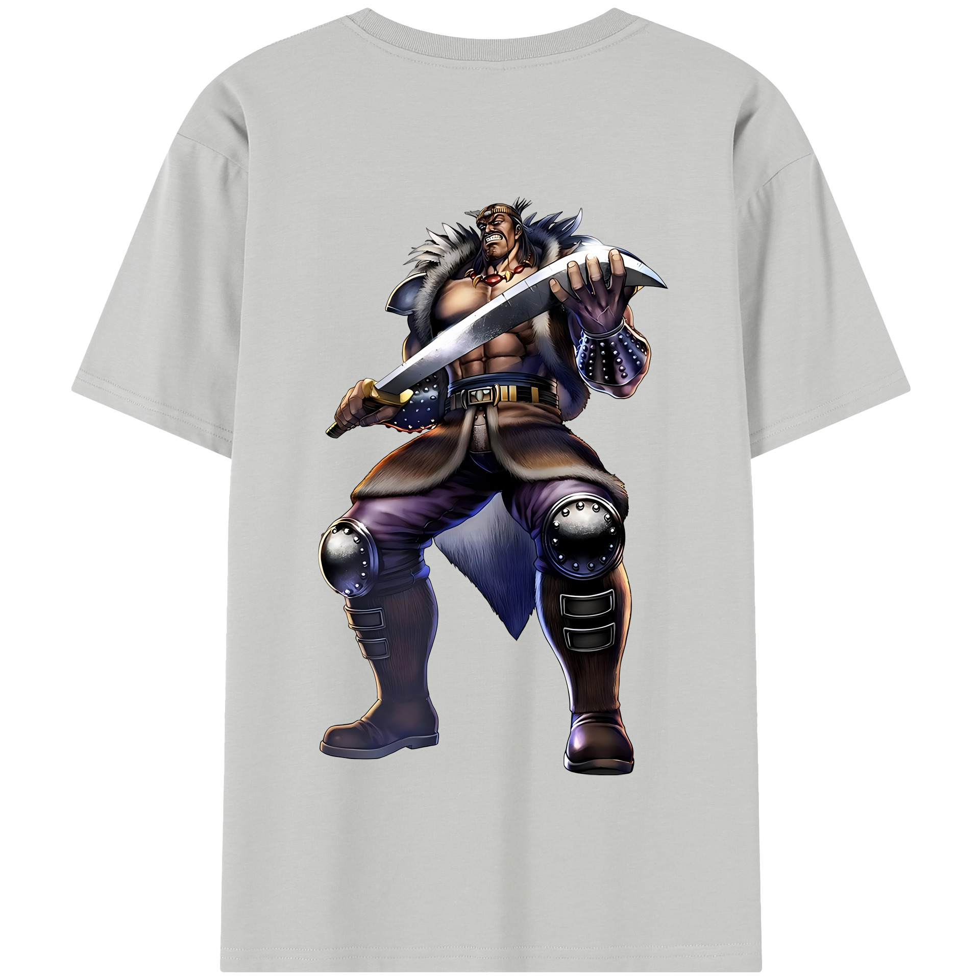 （画像用） 北斗の拳 Fist of the North Star 綿100％半袖Tシャツ（背面プリント）
