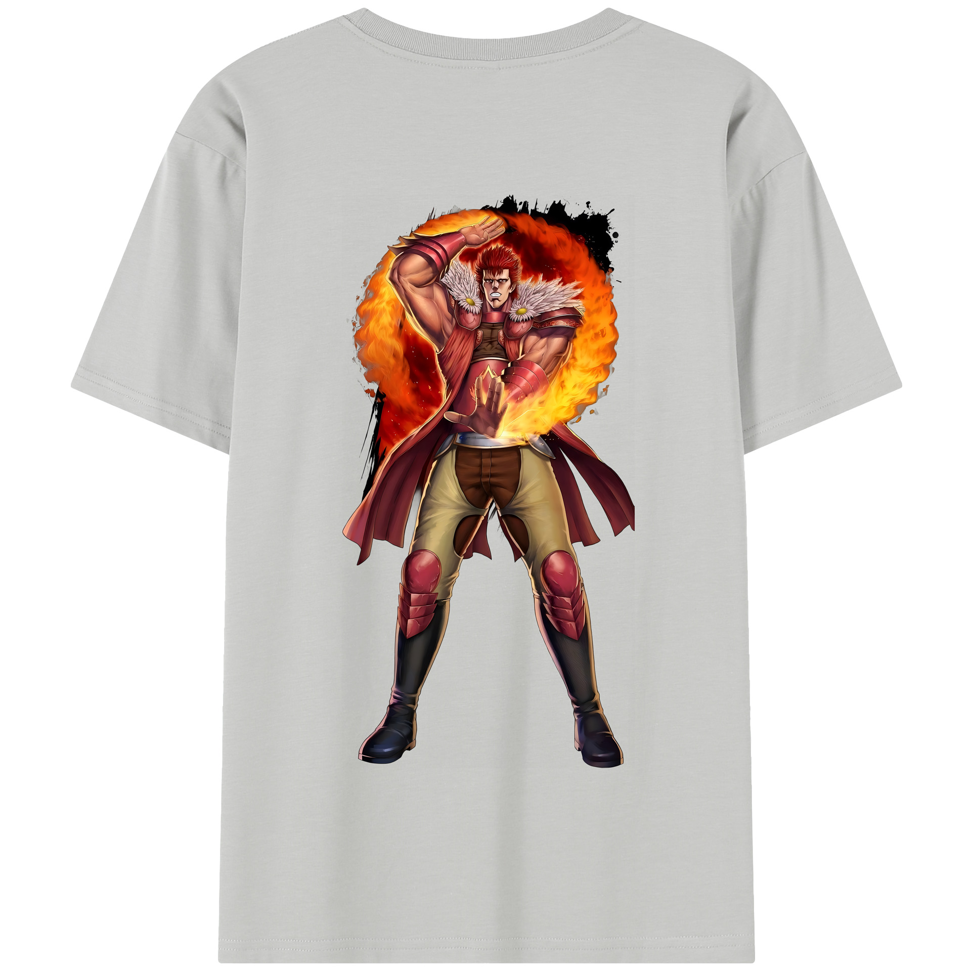 （画像用） 北斗の拳 Fist of the North Star 綿100％半袖Tシャツ（背面プリント）