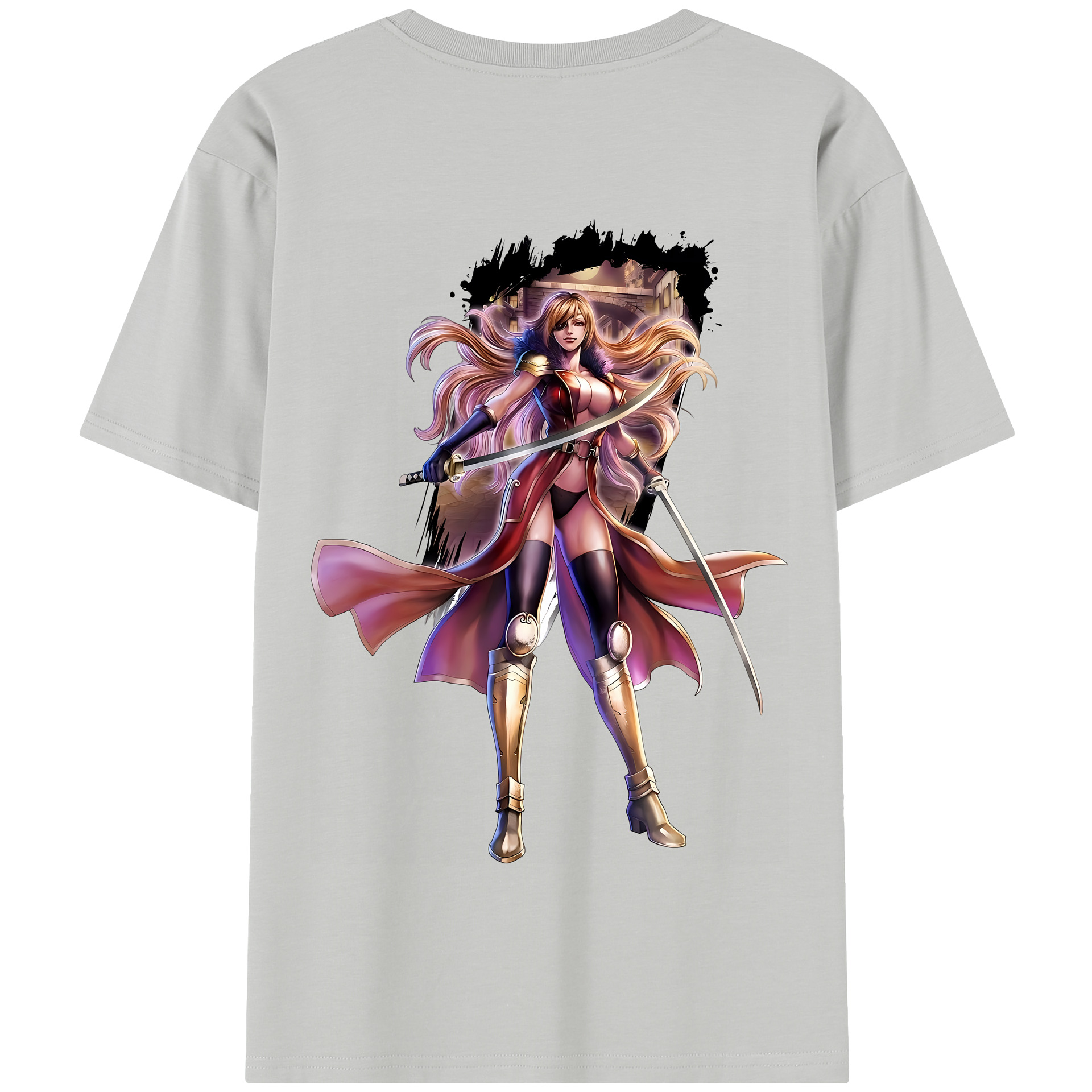 （画像用） 北斗の拳 Fist of the North Star 綿100％半袖Tシャツ（背面プリント）