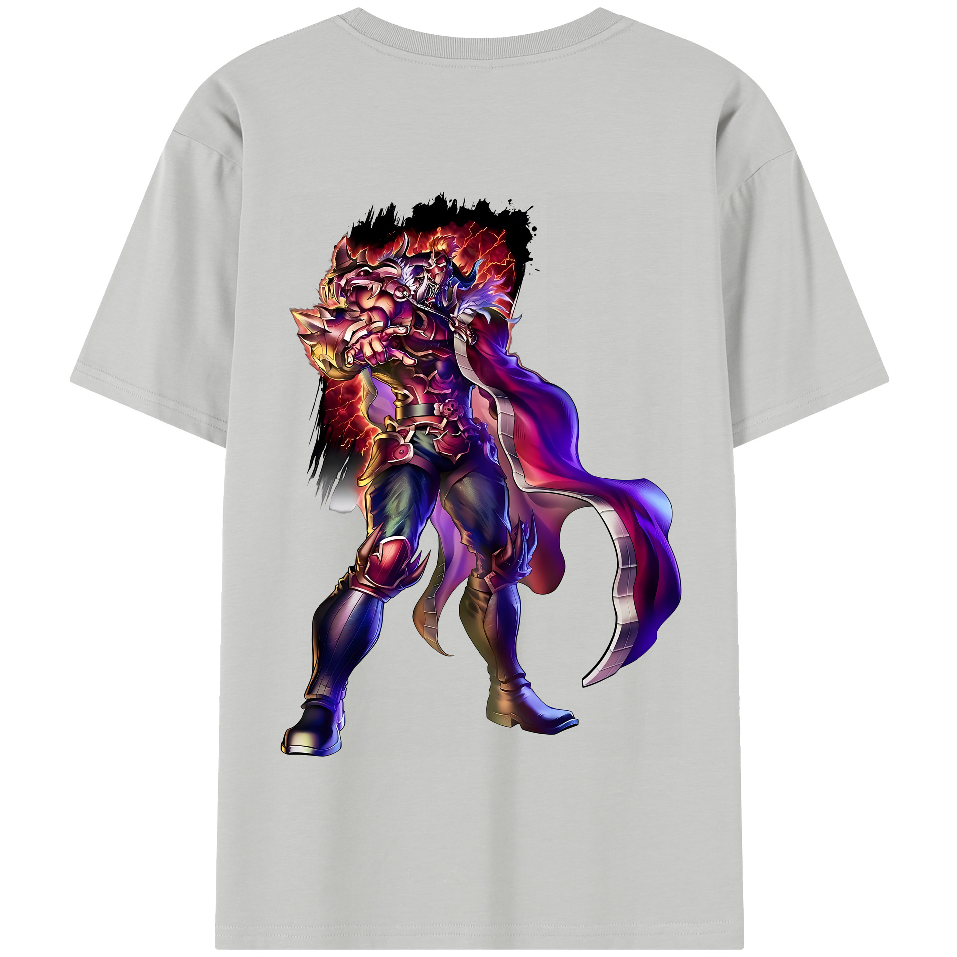 （画像用） 北斗の拳 Fist of the North Star 綿100％半袖Tシャツ（背面プリント）
