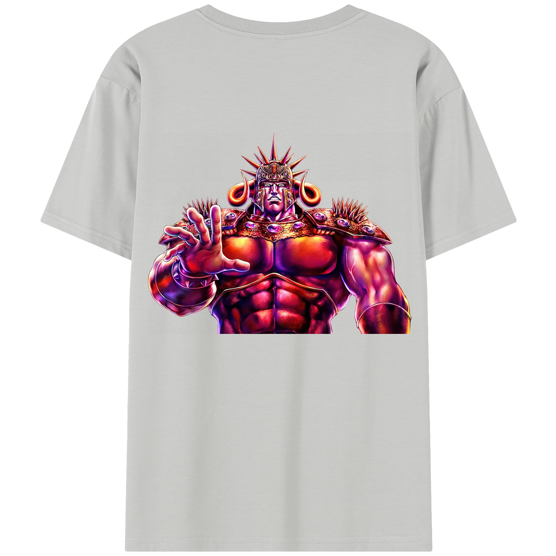 （画像用） 北斗の拳 Fist of the North Star 綿100％半袖Tシャツ（背面プリント）