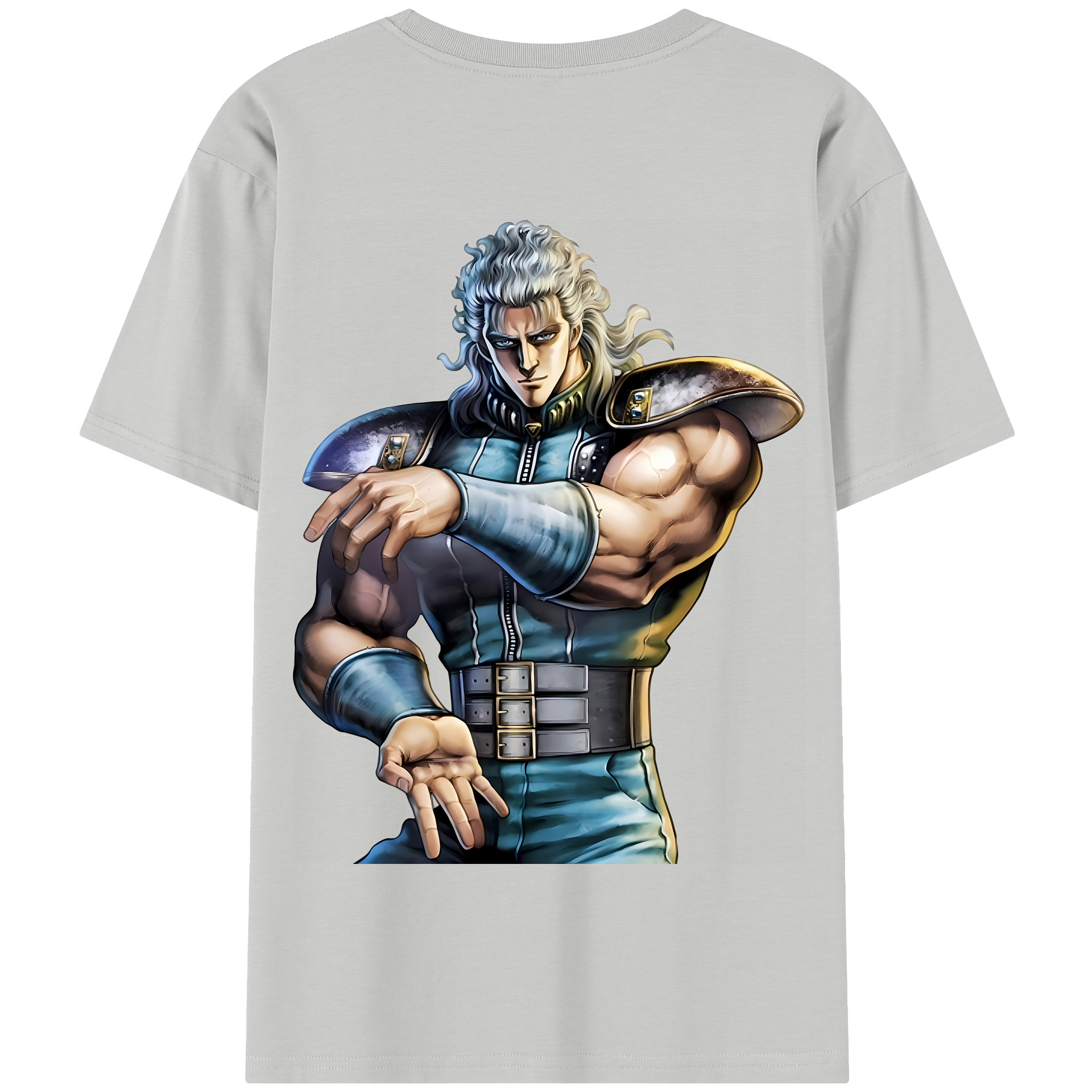 （画像用） 北斗の拳 Fist of the North Star 綿100％半袖Tシャツ（背面プリント）