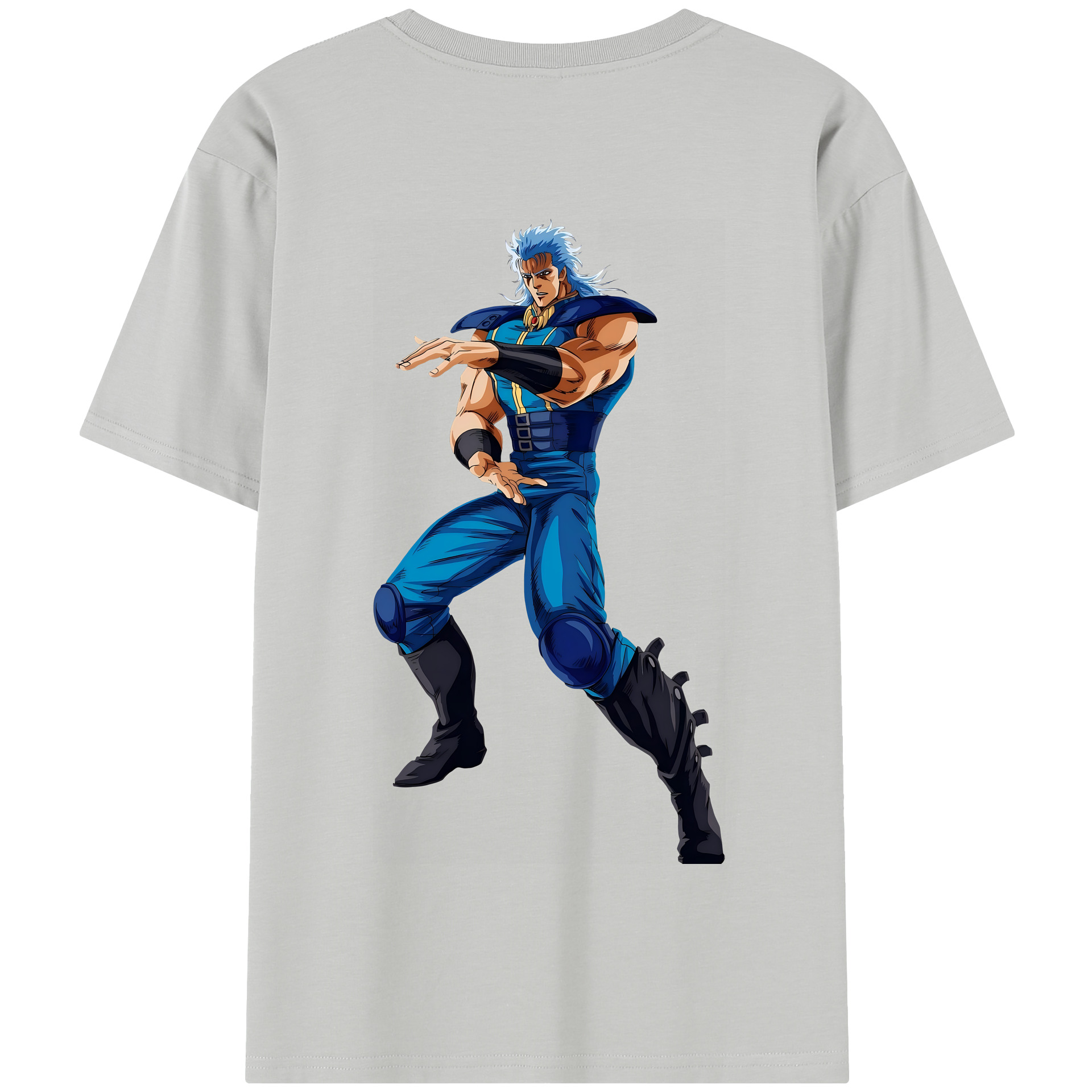 （画像用） 北斗の拳 Fist of the North Star 綿100％半袖Tシャツ（背面プリント）