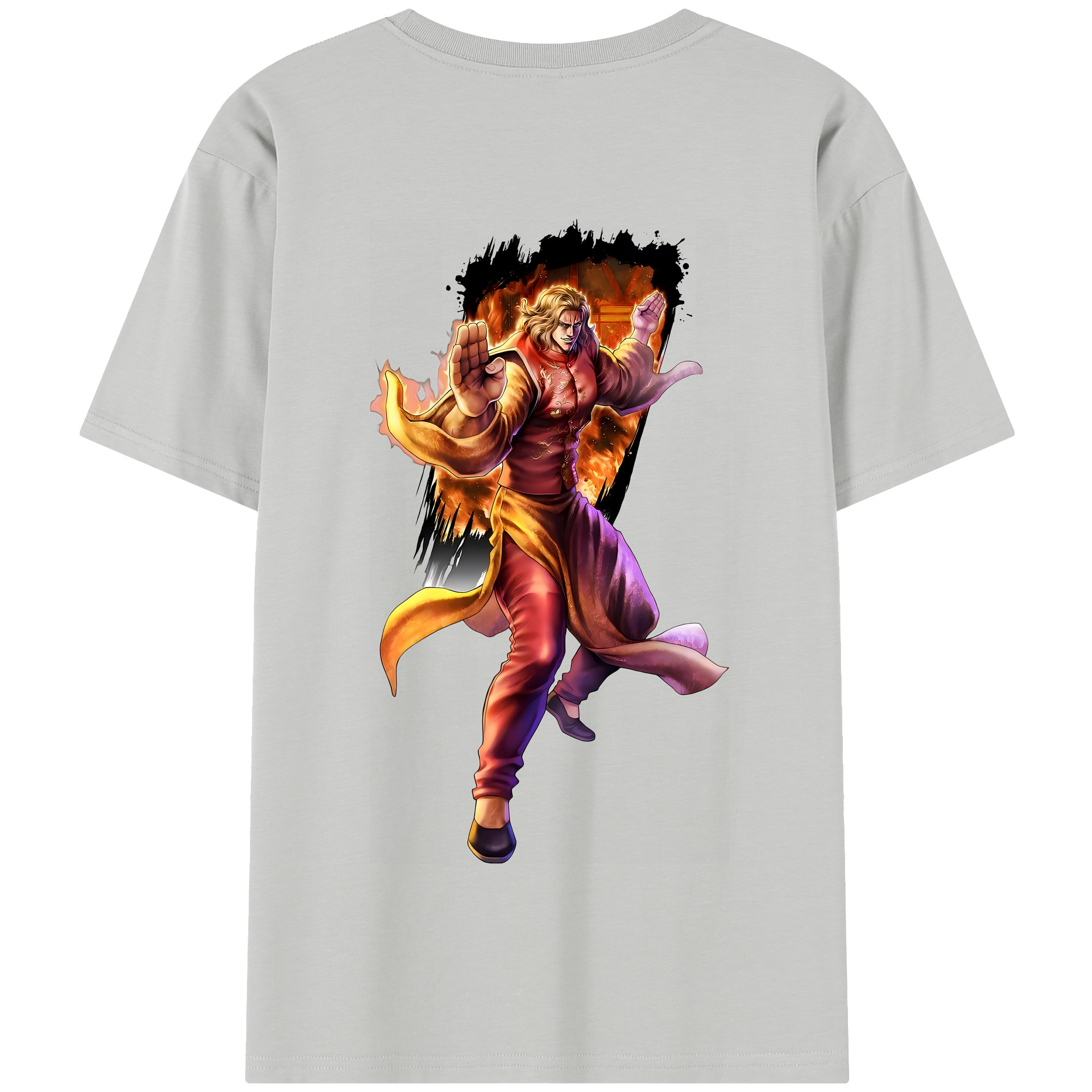 （画像用） 北斗の拳 Fist of the North Star 綿100％半袖Tシャツ（背面プリント）