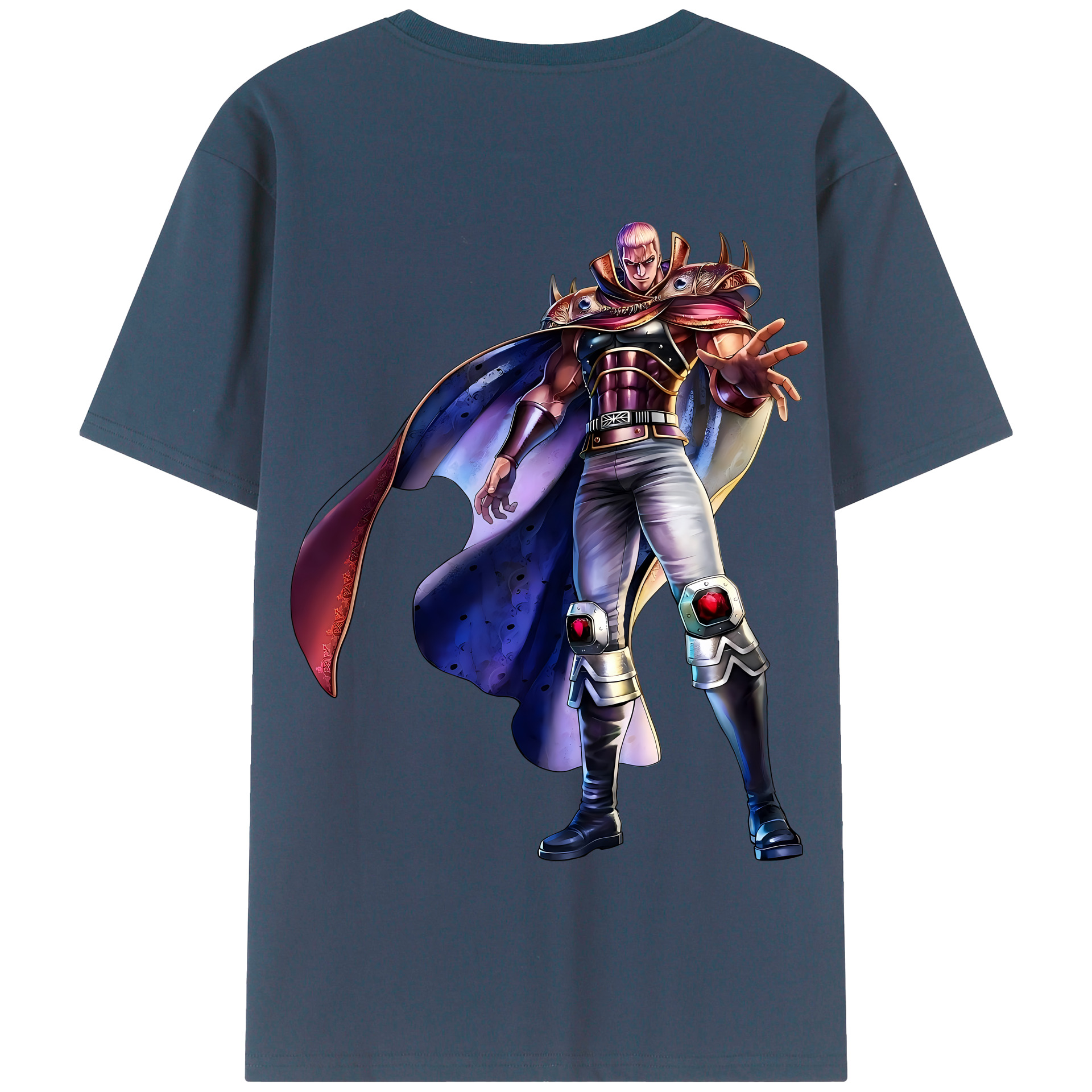 （画像用） 北斗の拳 Fist of the North Star 綿100％半袖Tシャツ（背面プリント）