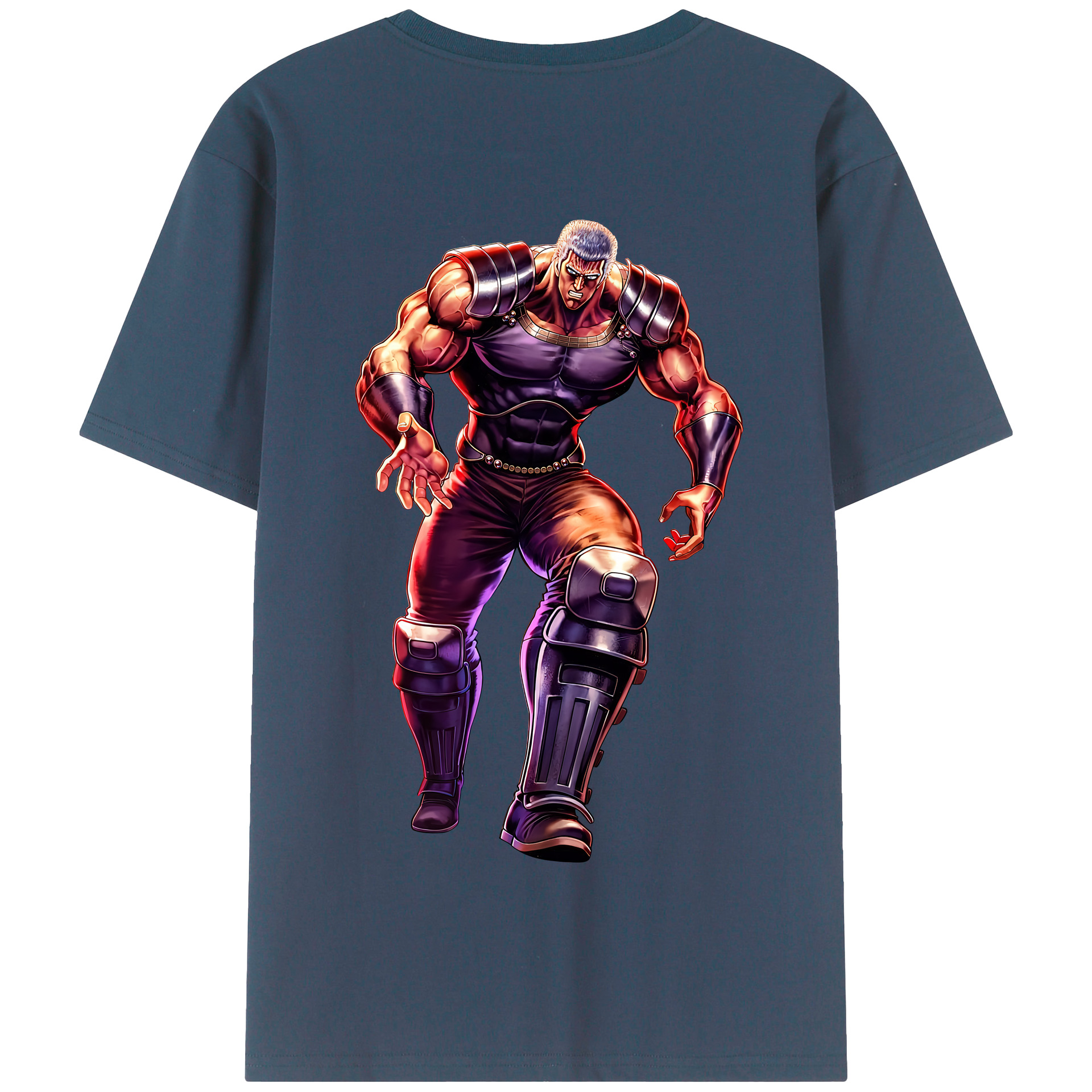 （画像用） 北斗の拳 Fist of the North Star 綿100％半袖Tシャツ（背面プリント）