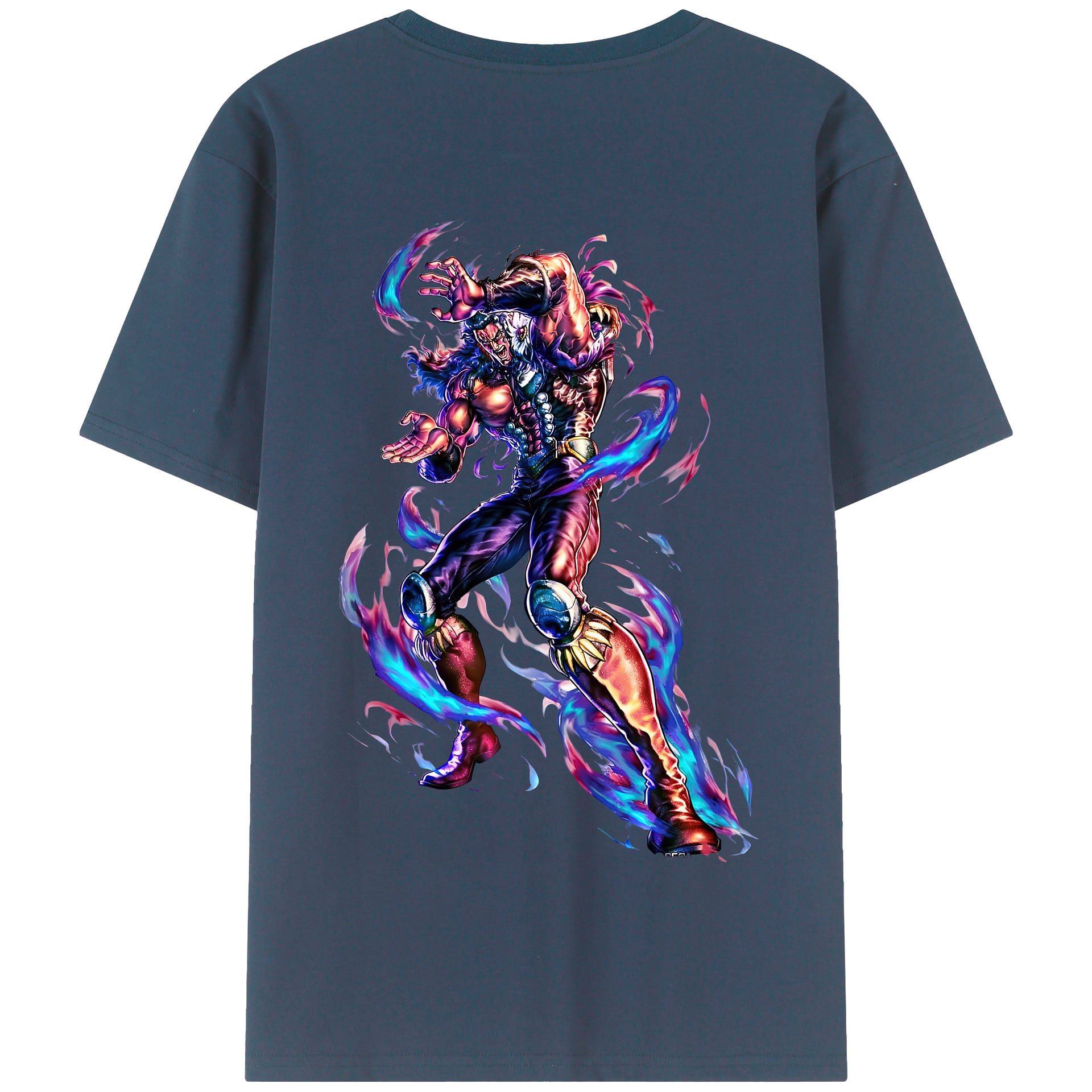 （画像用） 北斗の拳 Fist of the North Star 綿100％半袖Tシャツ（背面プリント）