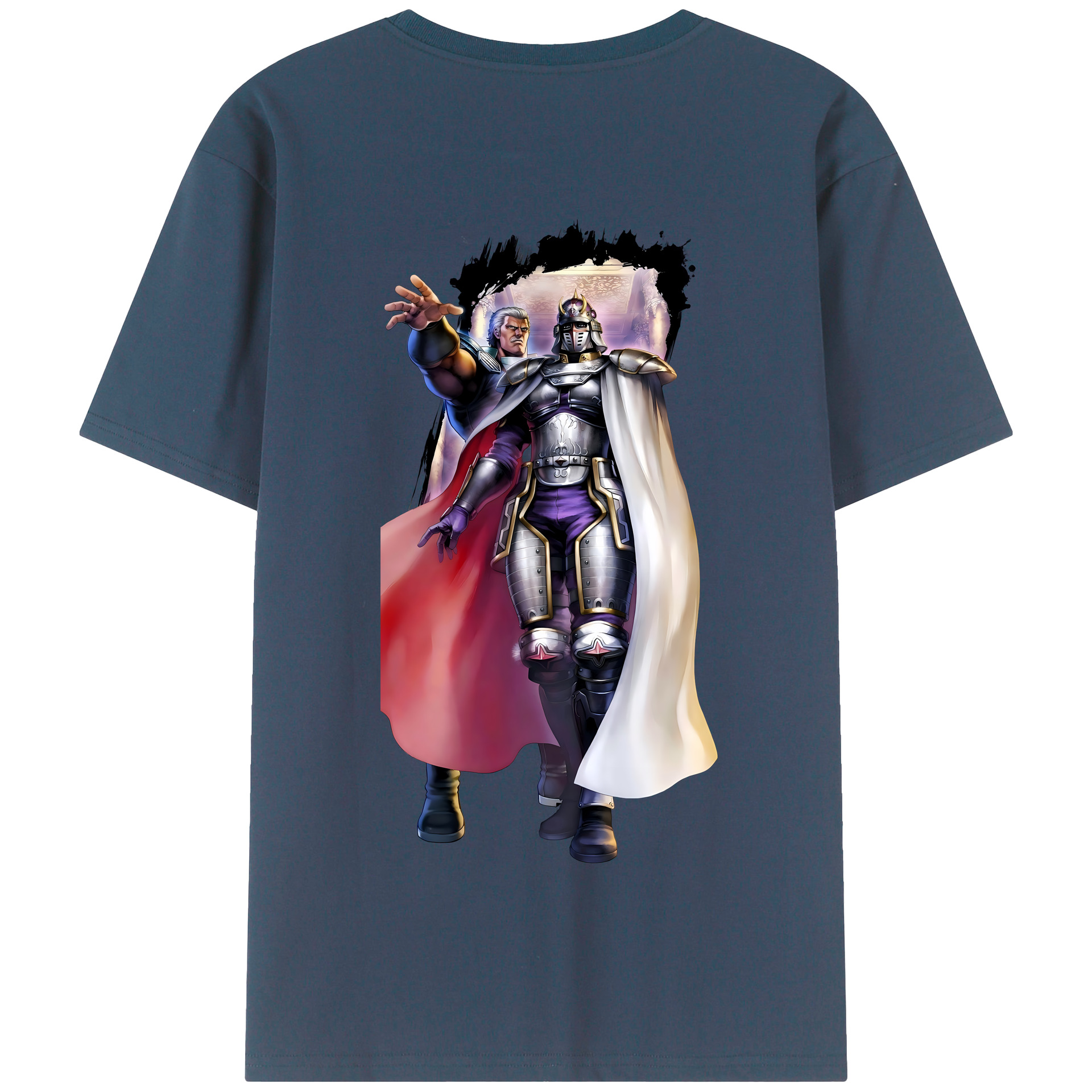（画像用） 北斗の拳 Fist of the North Star 綿100％半袖Tシャツ（背面プリント）