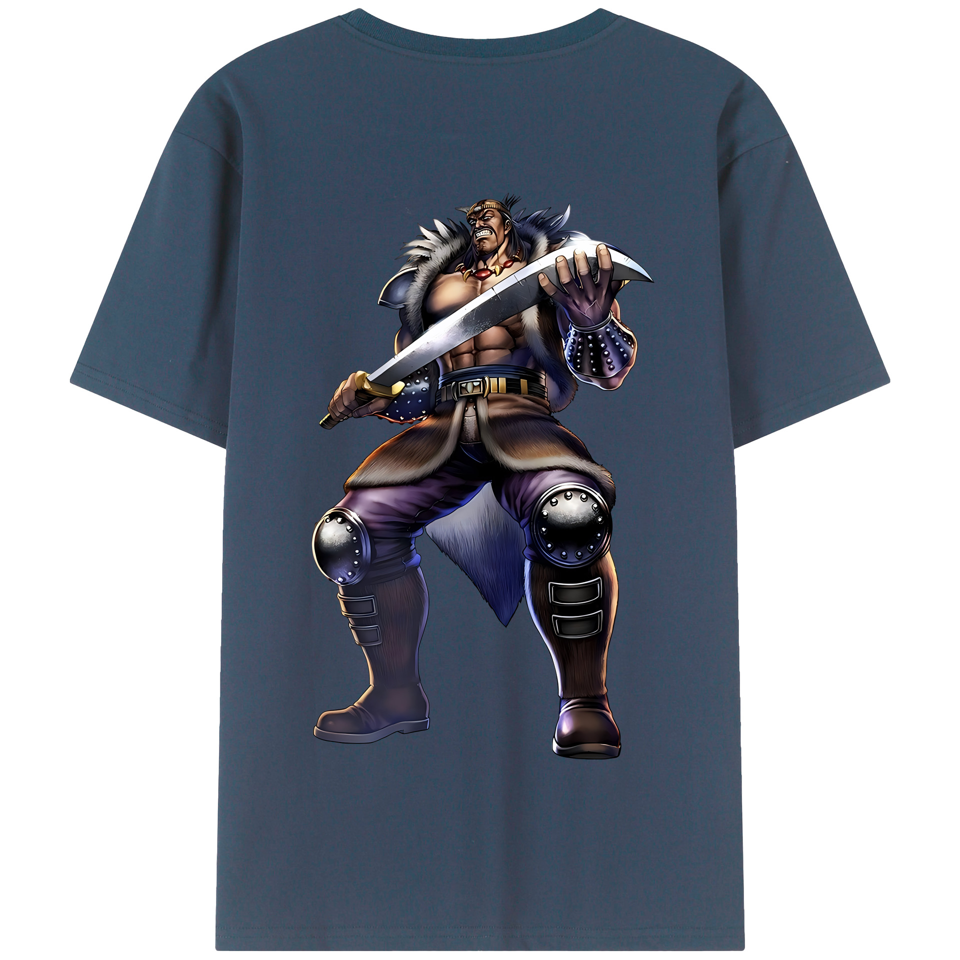 （画像用） 北斗の拳 Fist of the North Star 綿100％半袖Tシャツ（背面プリント）