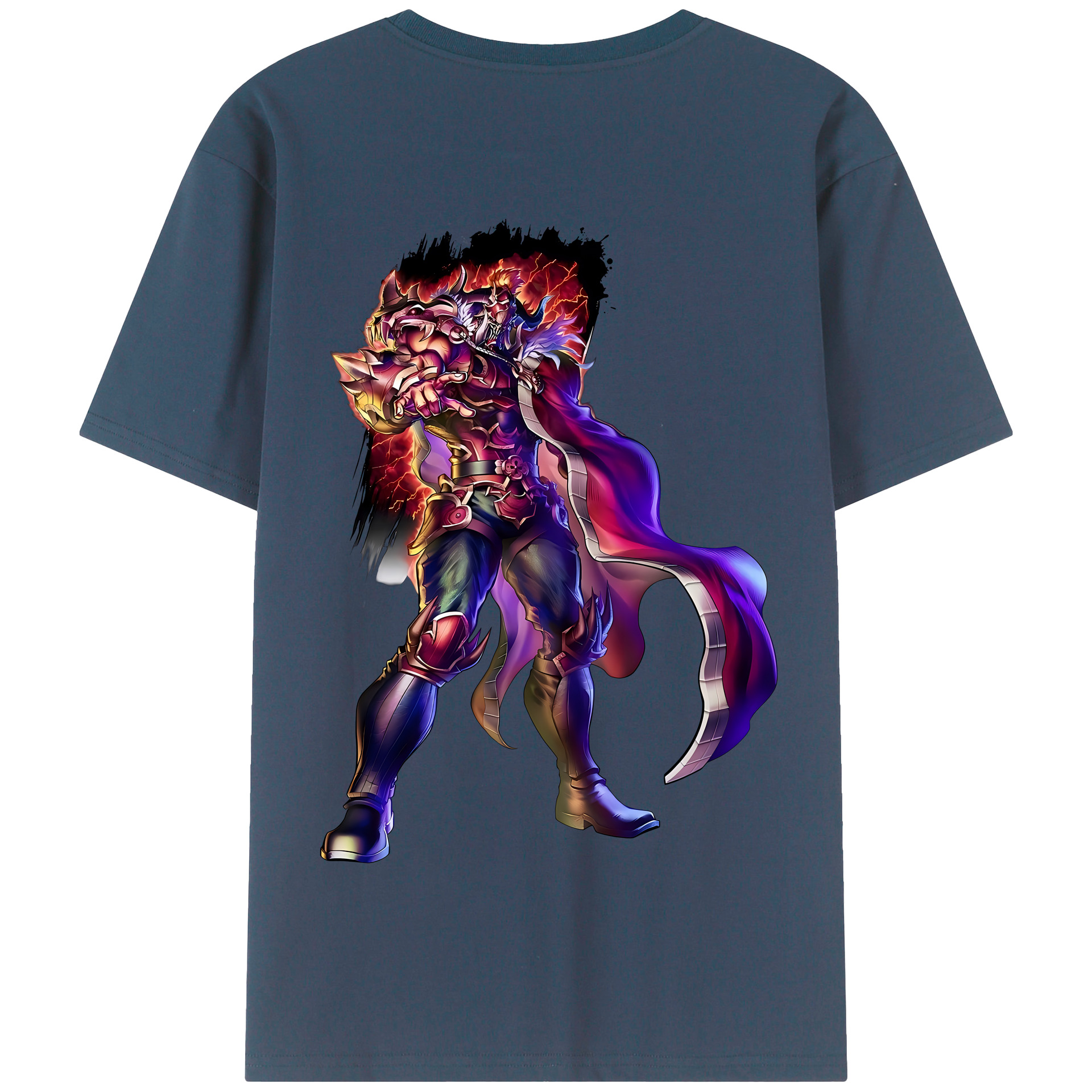 （画像用） 北斗の拳 Fist of the North Star 綿100％半袖Tシャツ（背面プリント）