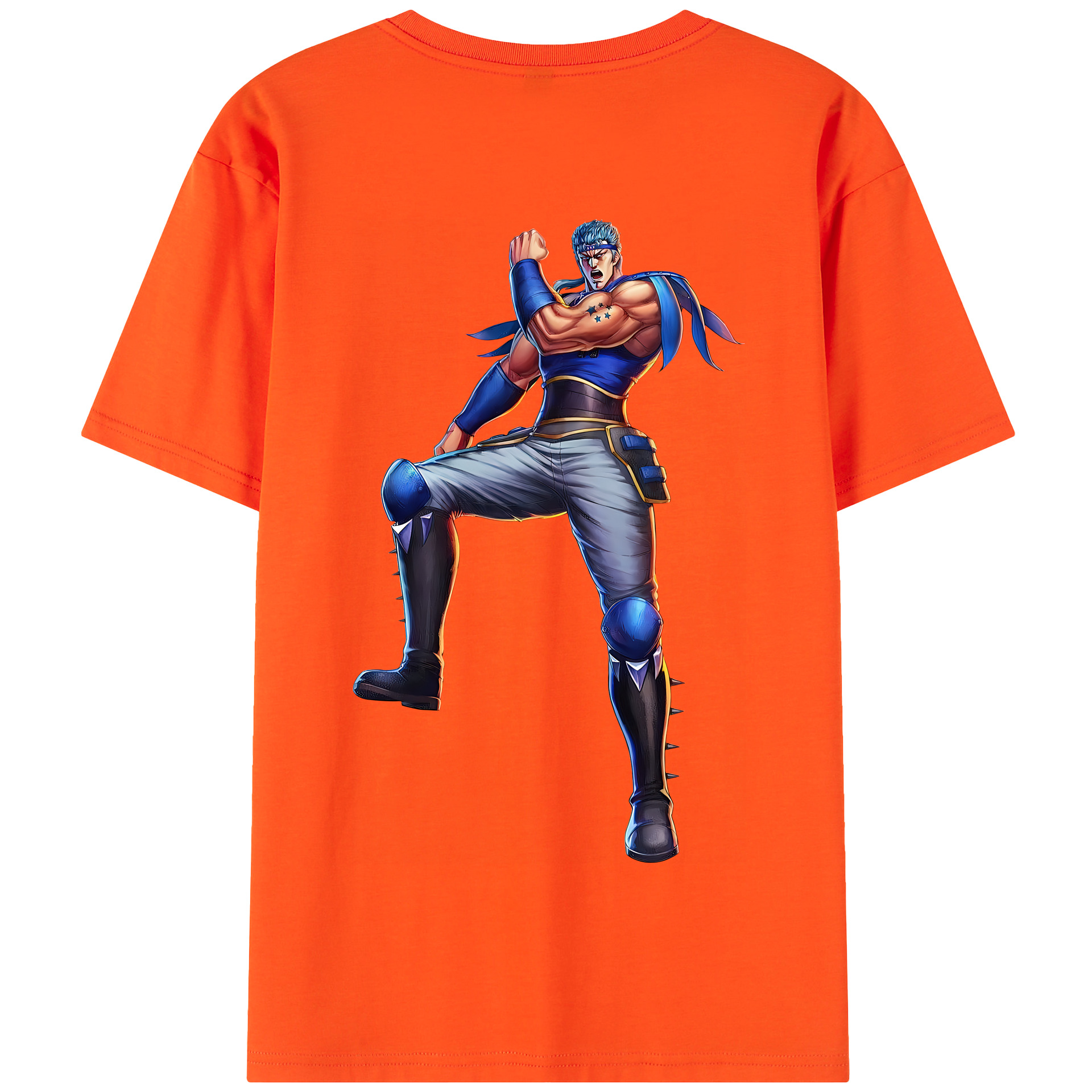 （画像用） 北斗の拳 Fist of the North Star 綿100％半袖Tシャツ（背面プリント）
