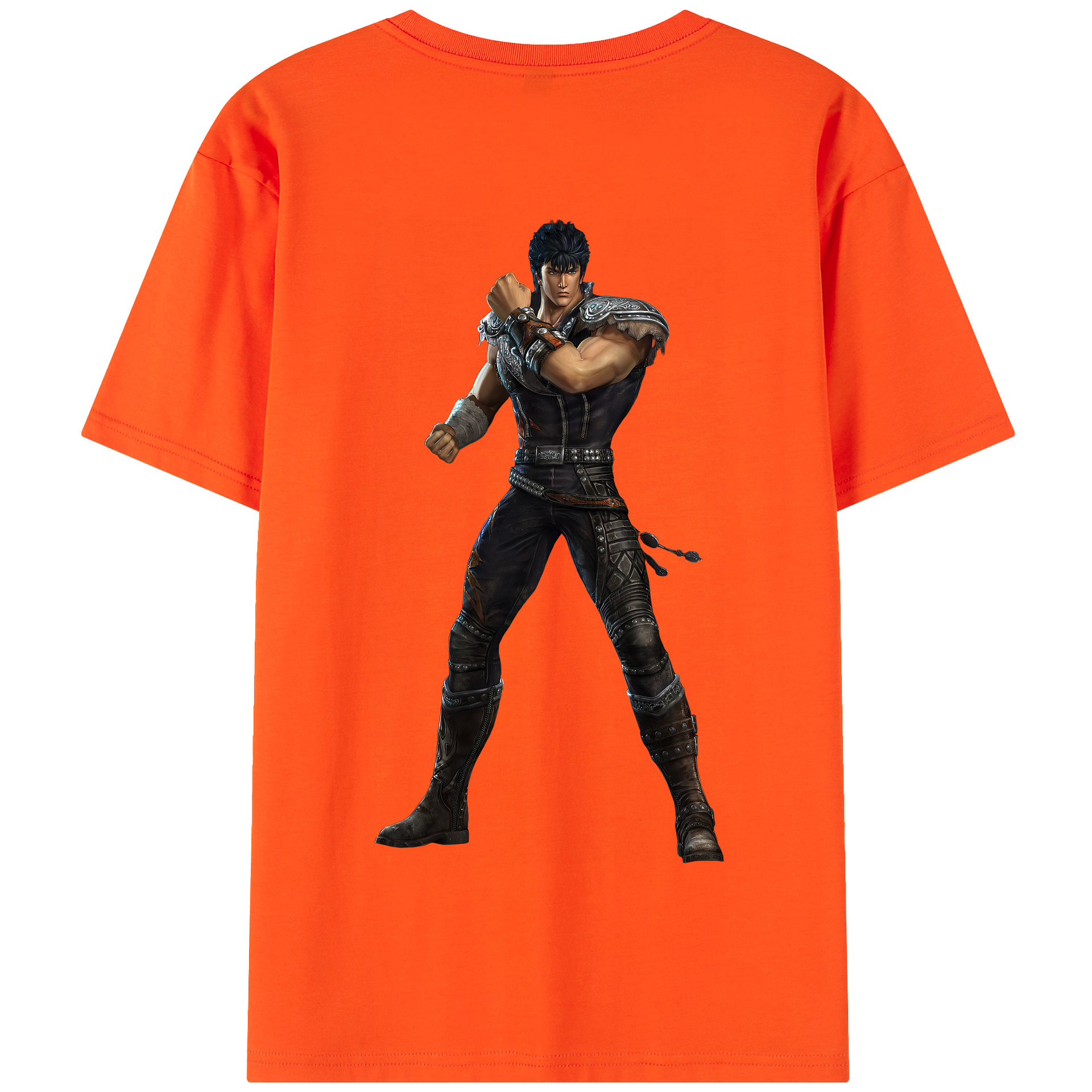 （画像用） 北斗の拳 Fist of the North Star 綿100％半袖Tシャツ（背面プリント）