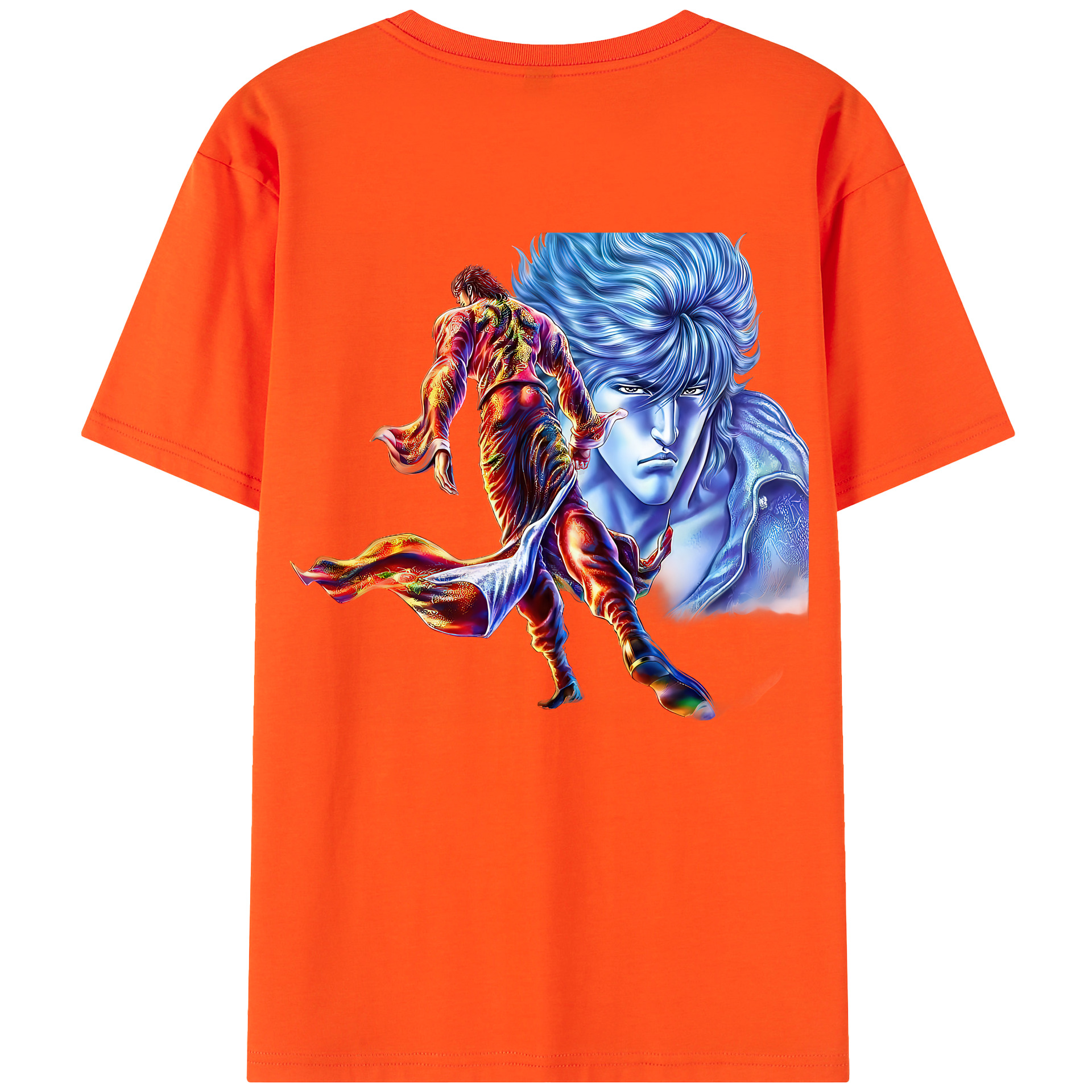 （画像用） 北斗の拳 Fist of the North Star 綿100％半袖Tシャツ（背面プリント）