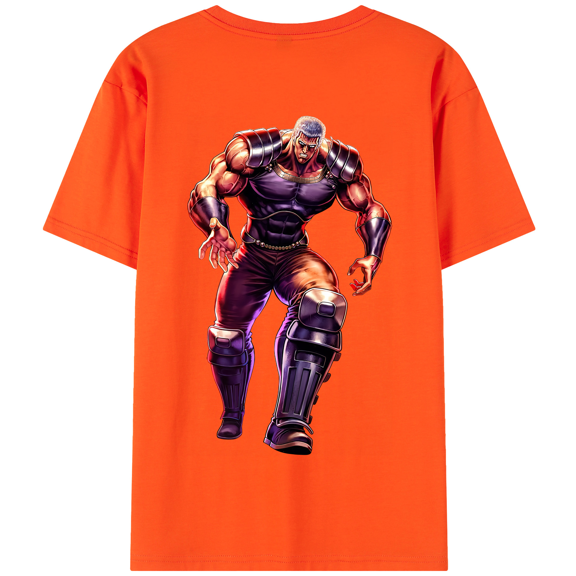 （画像用） 北斗の拳 Fist of the North Star 綿100％半袖Tシャツ（背面プリント）
